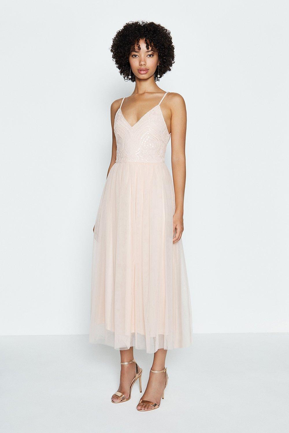 cami strap midi dress