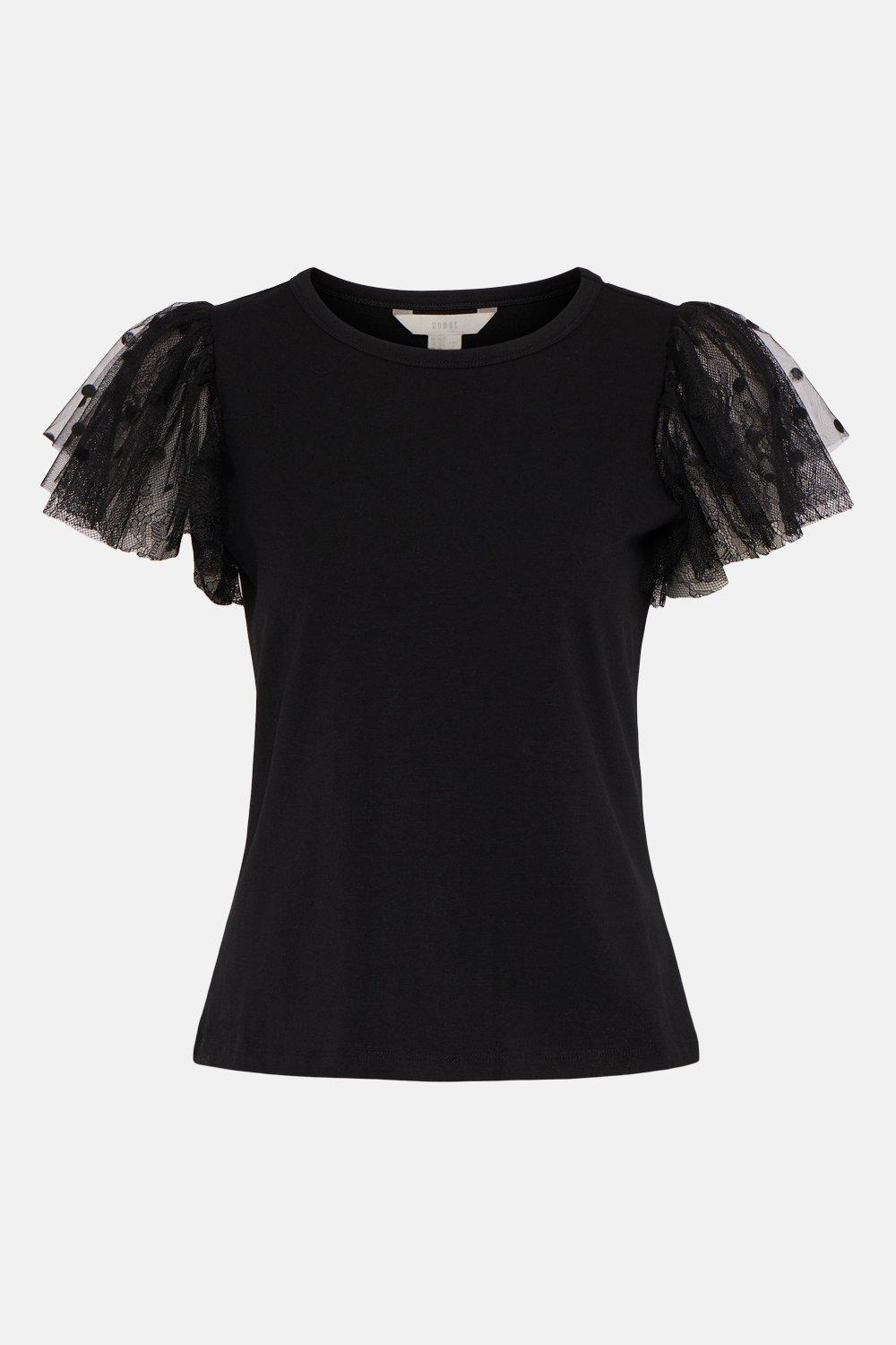 tulle frill top