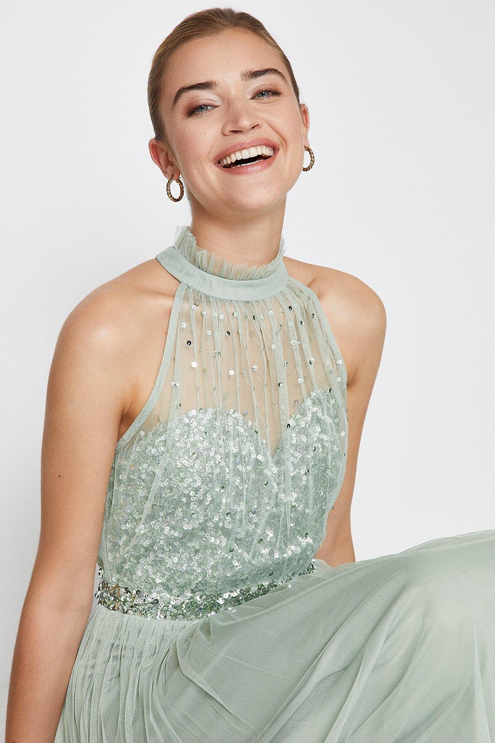 coast green bridesmaid dress