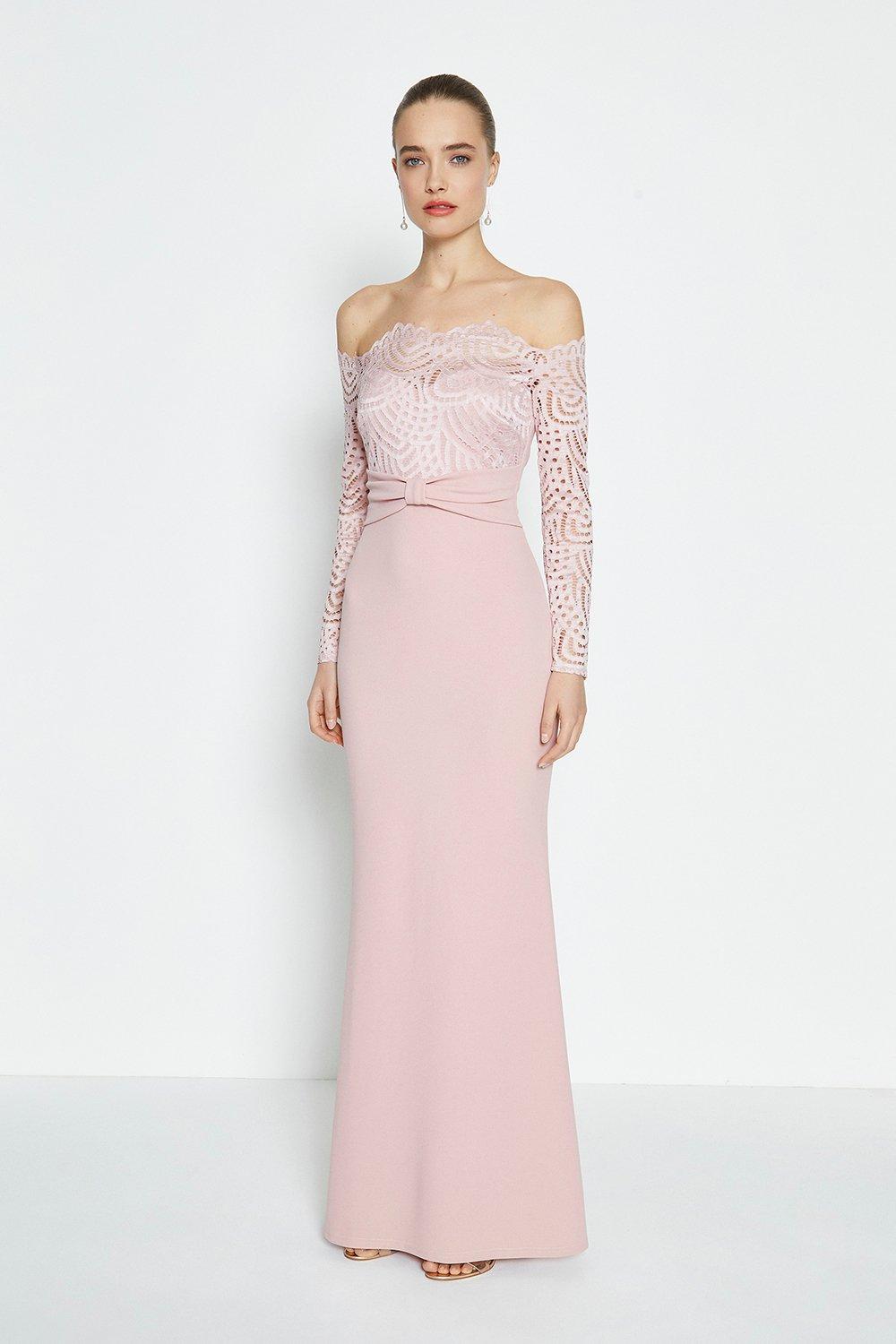 bardot style evening dresses