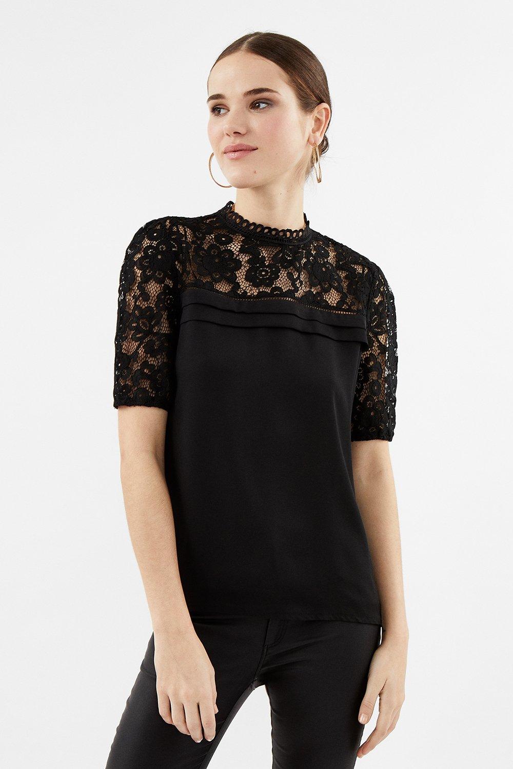 Sleeved Lace Shell Top | Coast