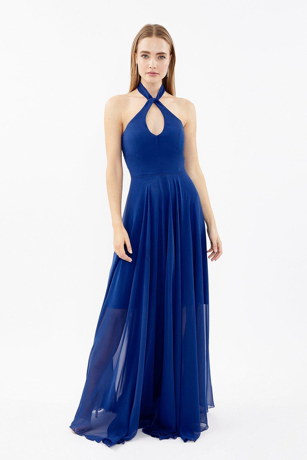 Halterneck Keyhole Maxi Dress  Coast