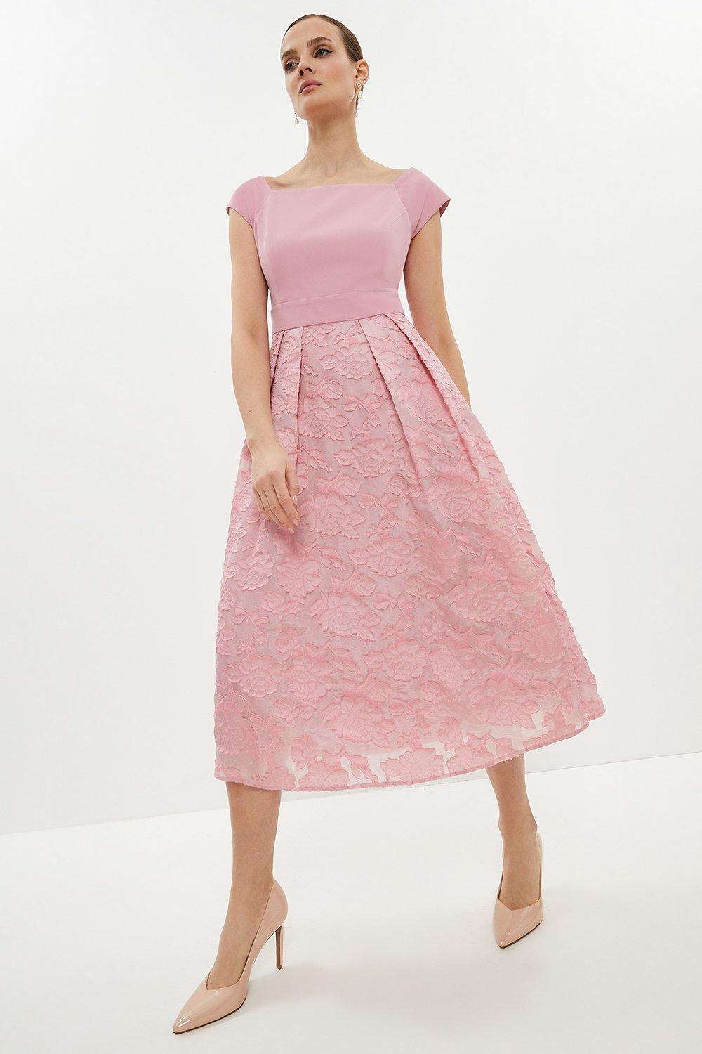 coast pink bardot dress