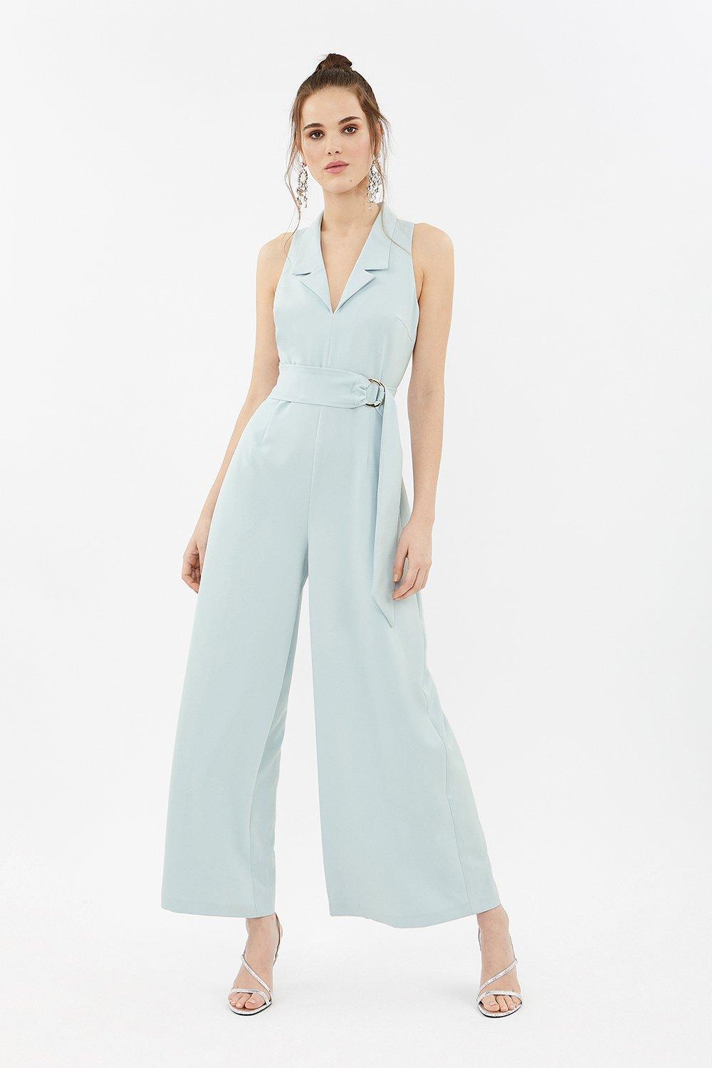 ice blue jumpsuit