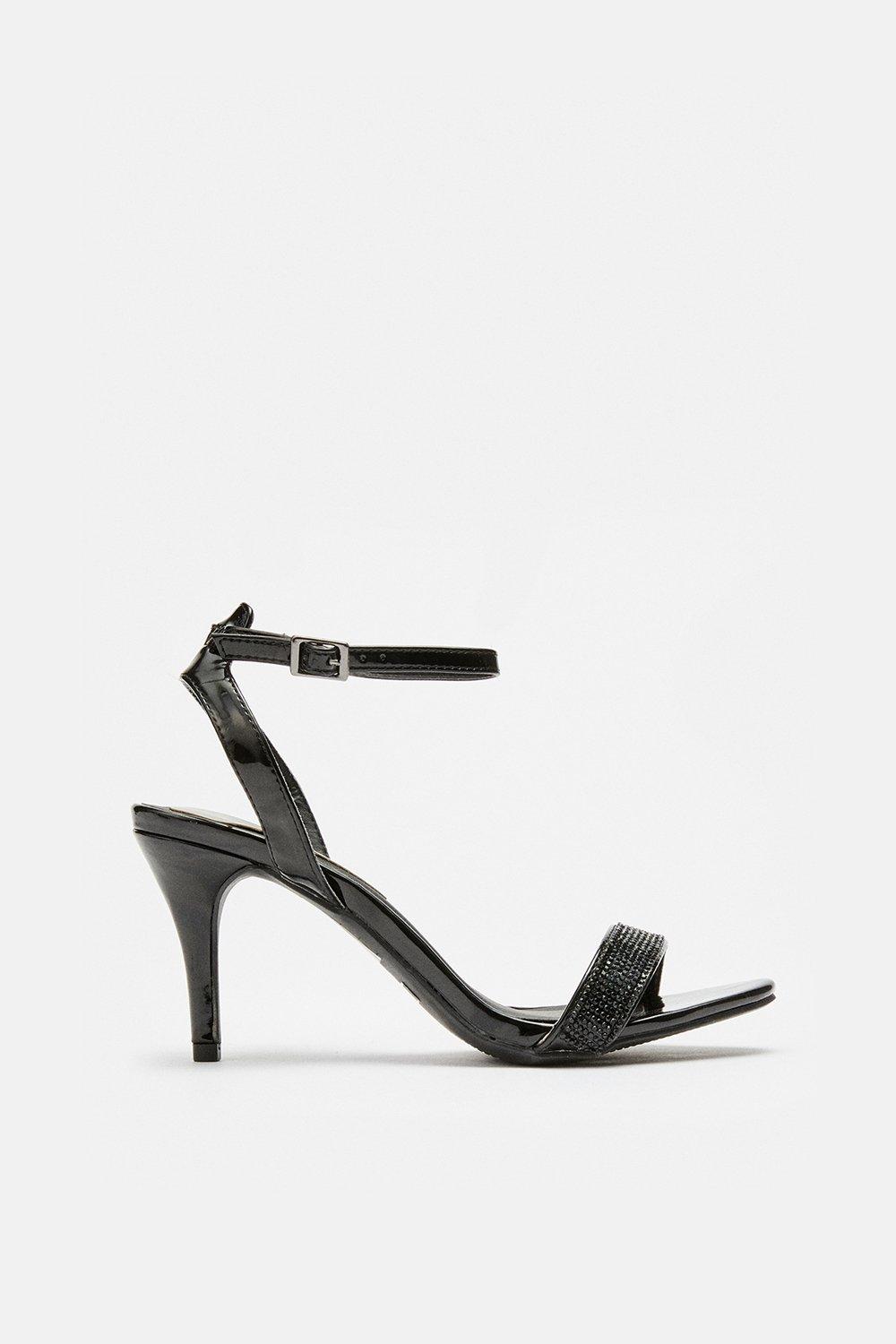 diamante ankle strap sandals