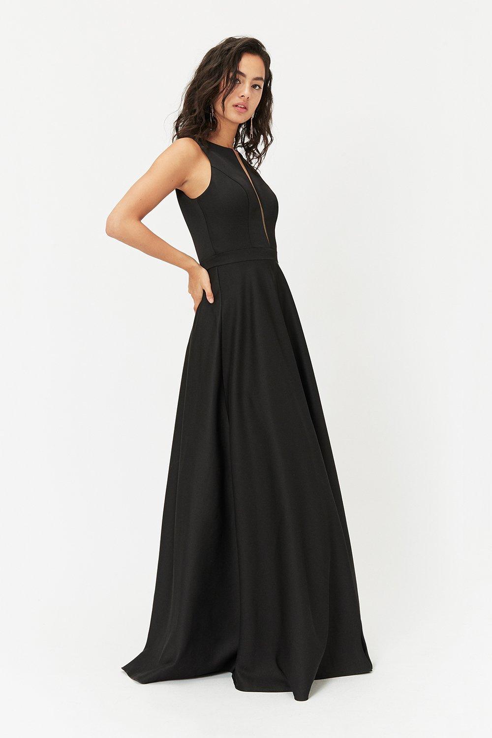 Satin Tulle Underskirt Maxi Dress | Coast