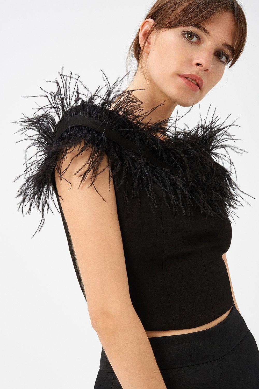 ビンディングの販売 BLACK BY MOUSSY feather yarn tops - dwgcursos