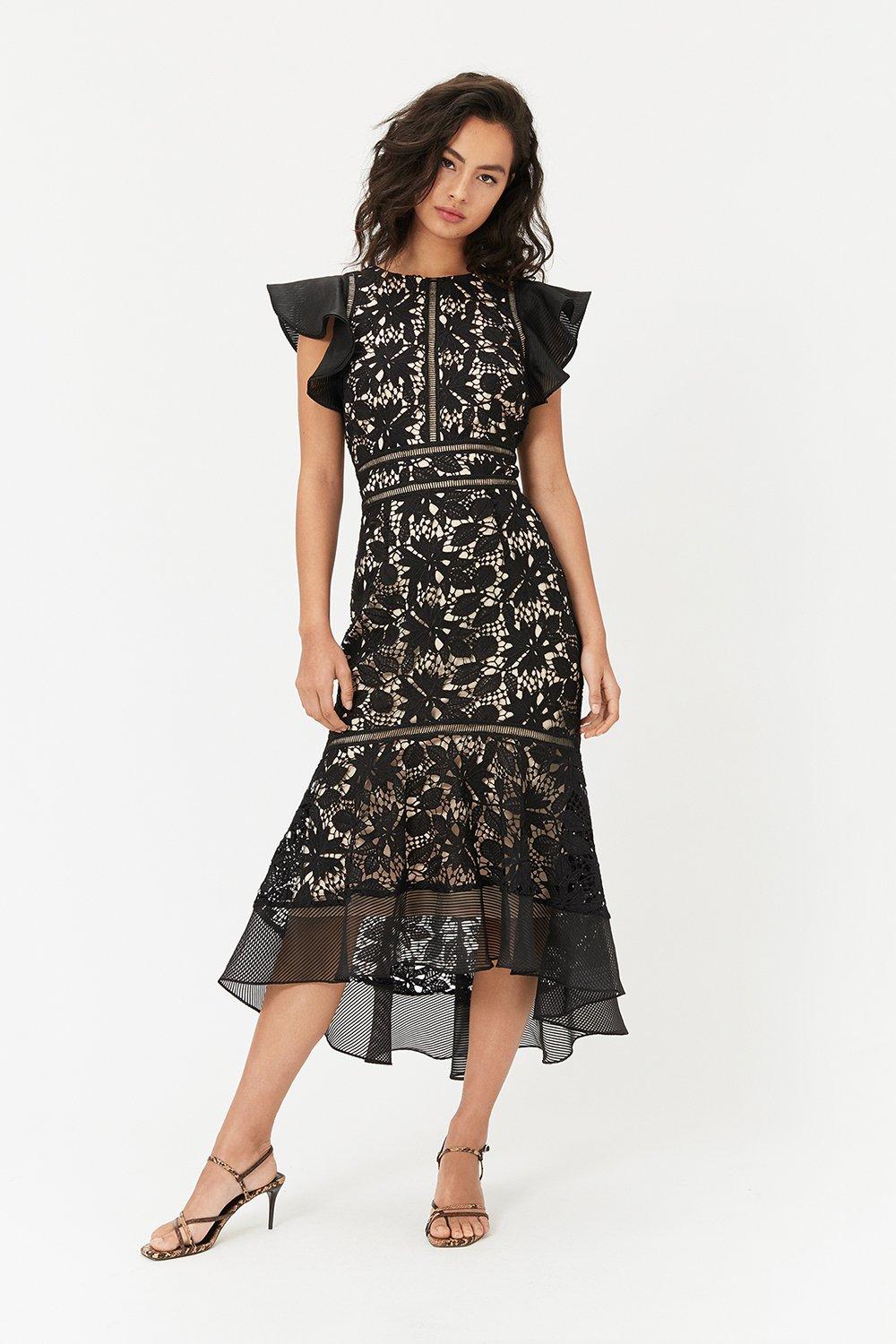 coast black lace dress