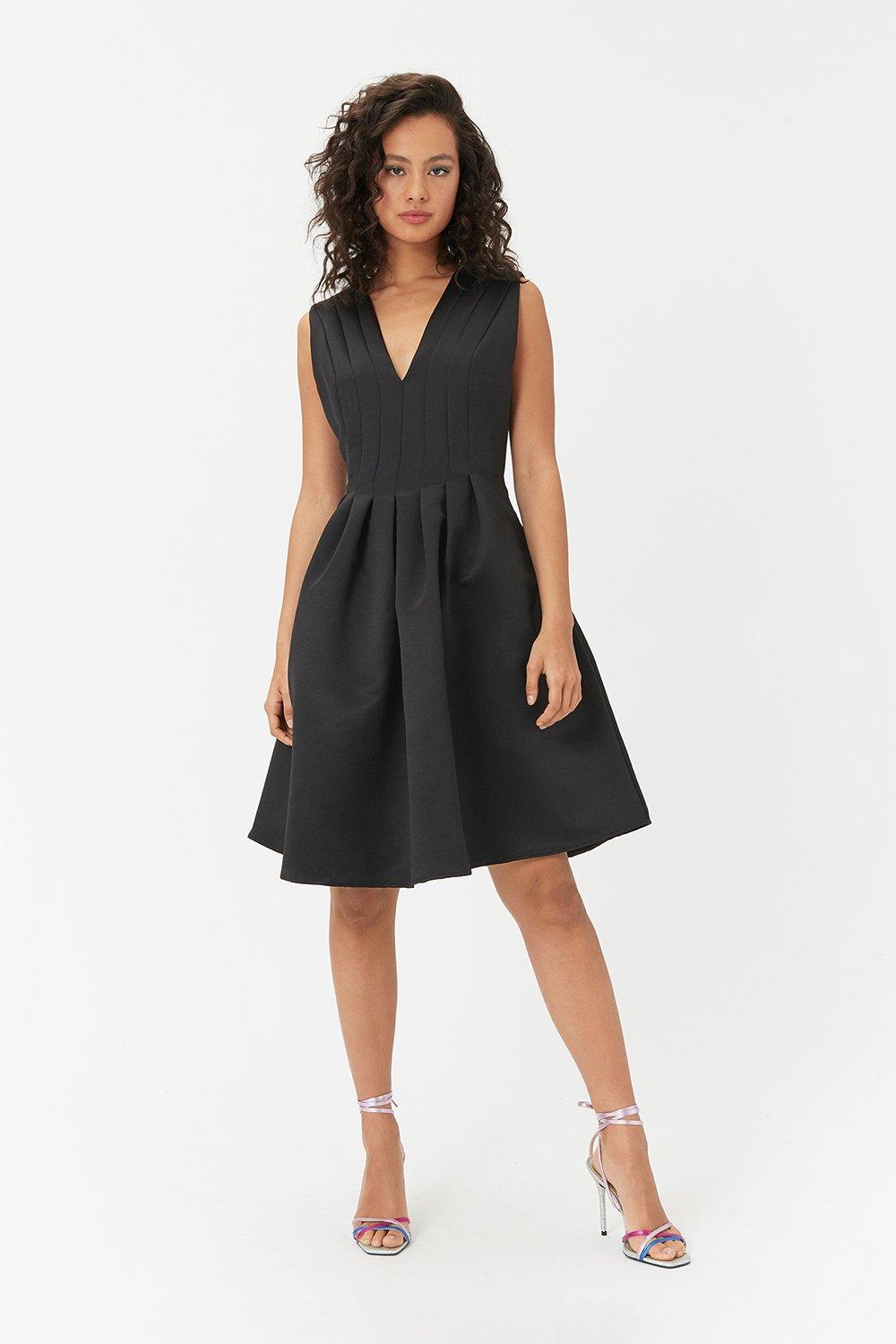 structured evening gown