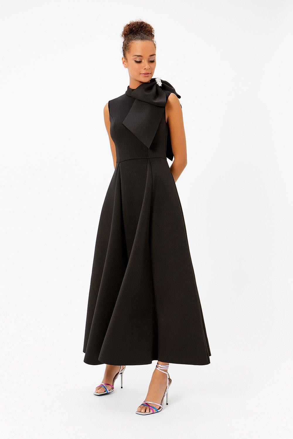 coast aggie scuba maxi dress
