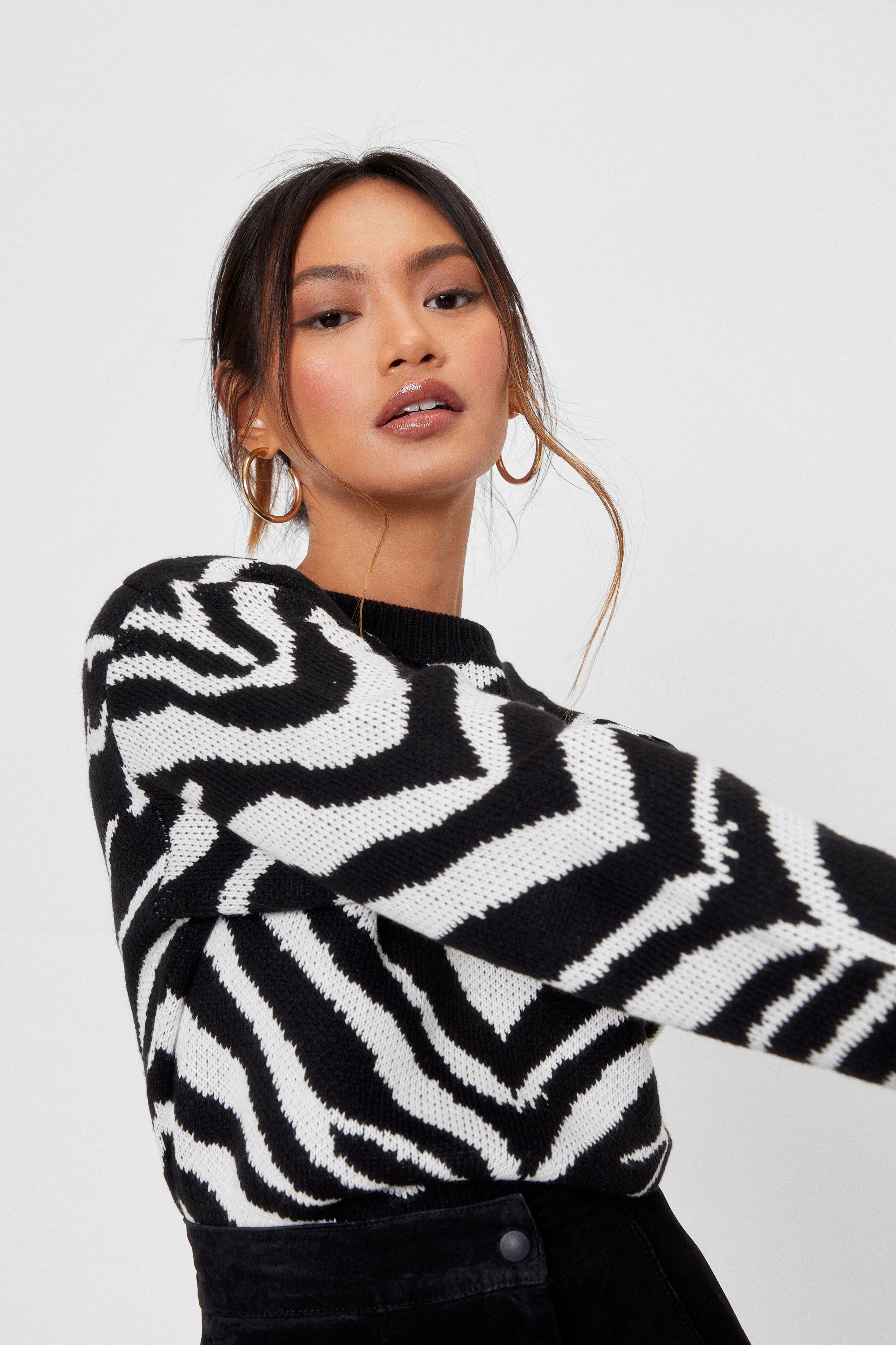 zebra sweater