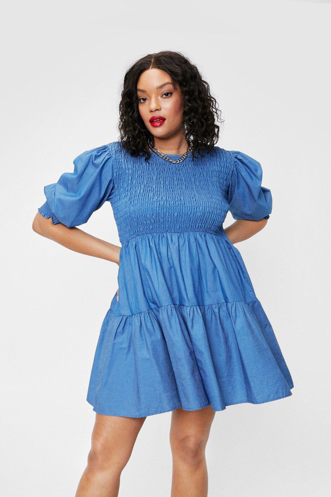 plus size smock dress