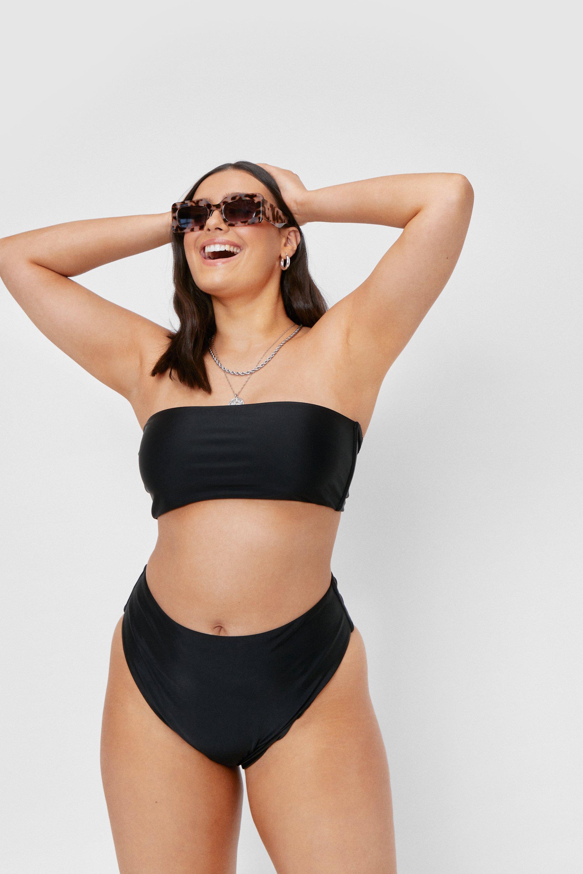 bandeau bikini top plus size