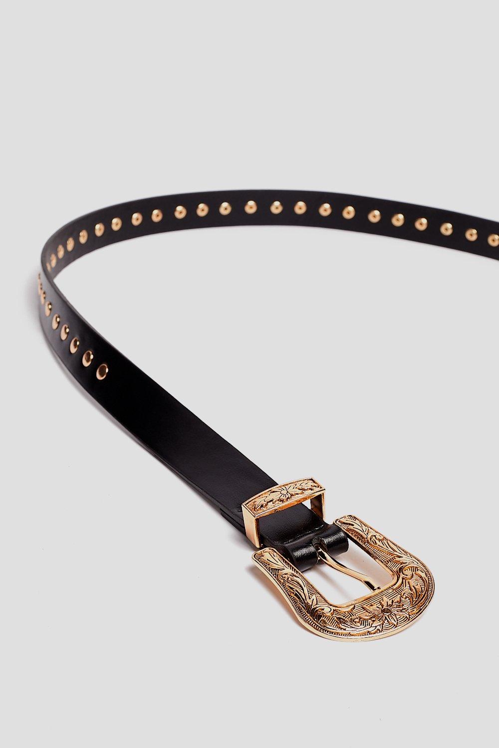 studded western belt