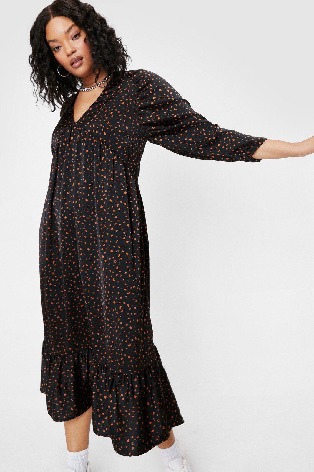 plus size spotty dress