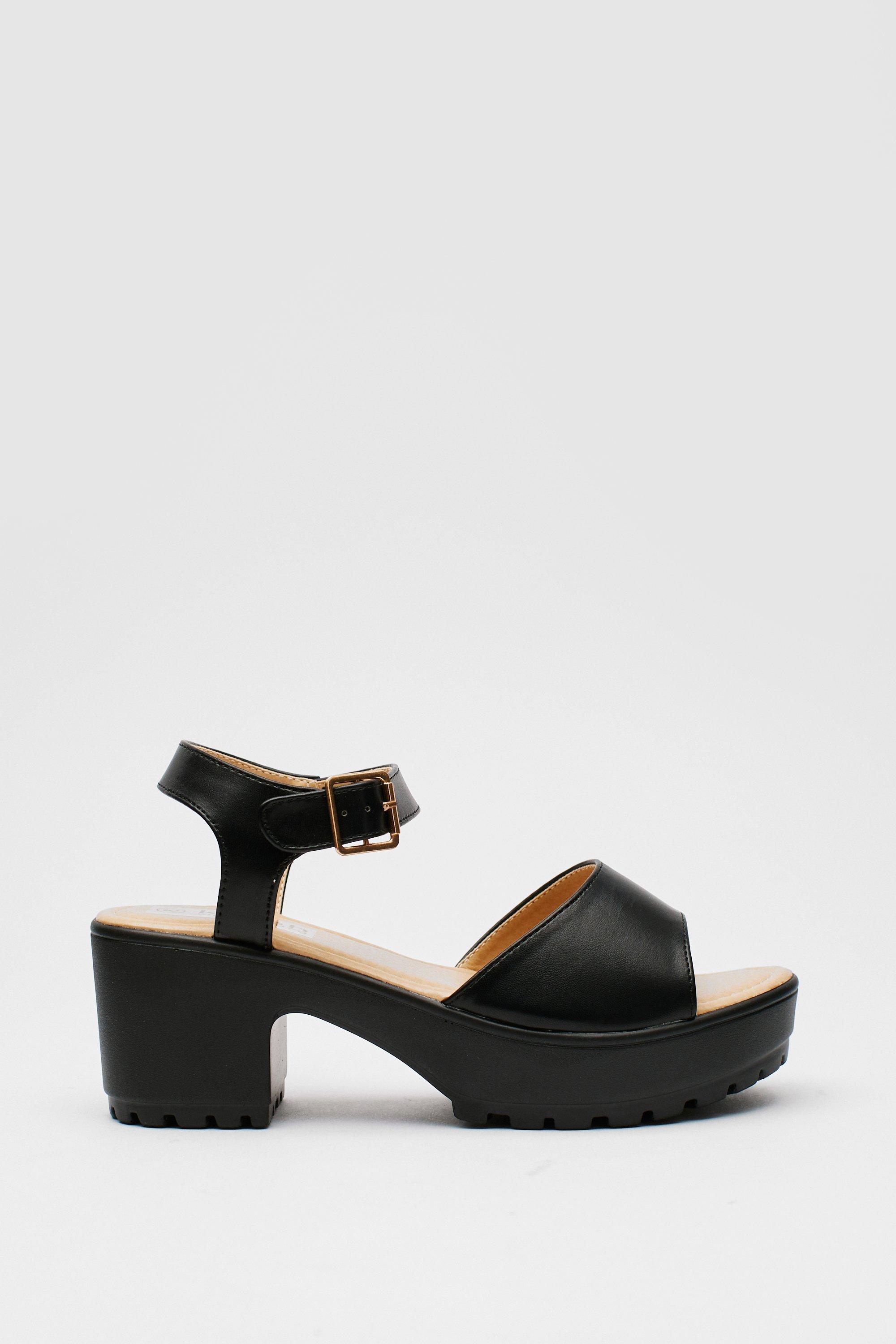 nasty gal white platform sandals