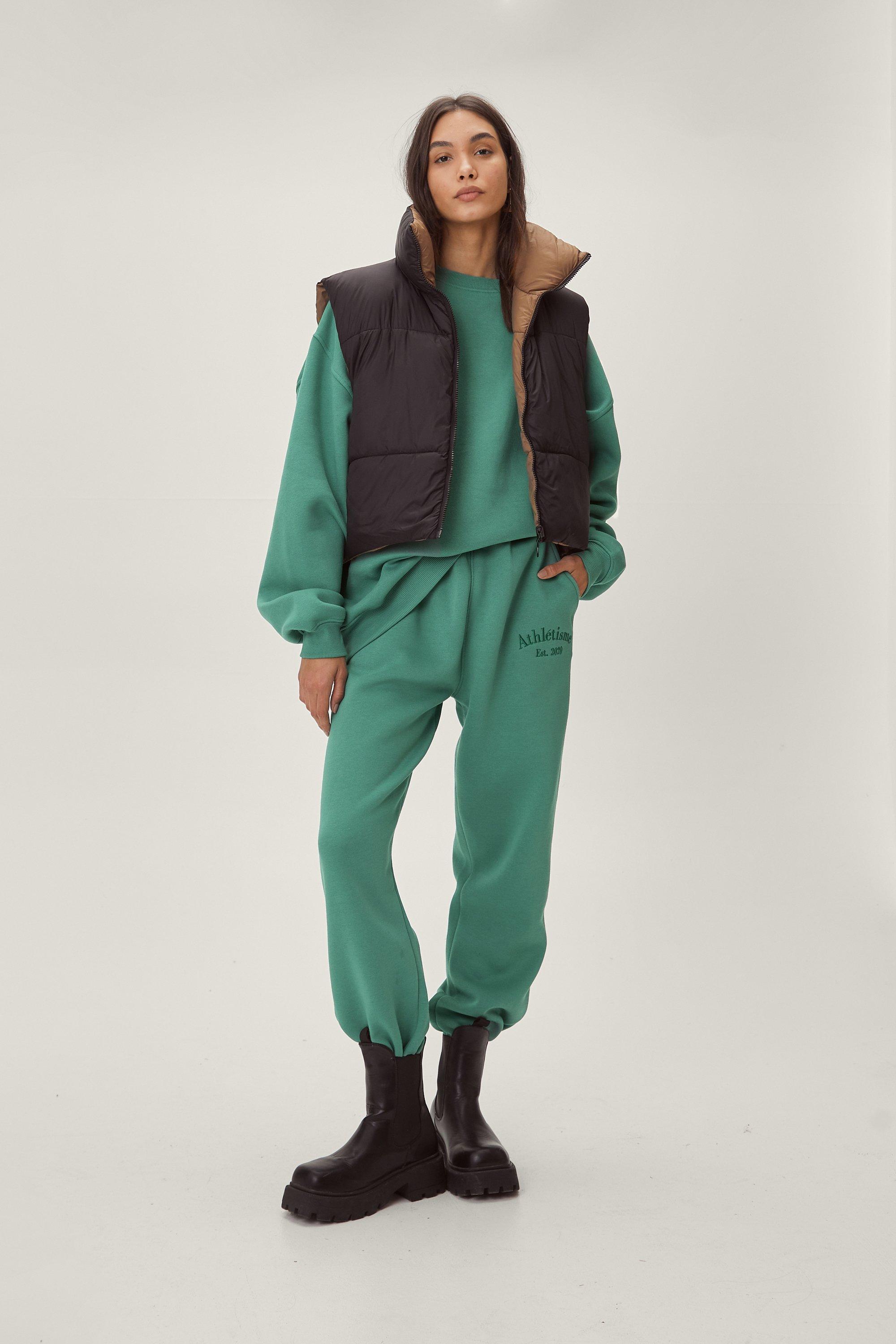 Pantalon De Jogging Ajusté Décontracté - Vert - 42, Vert