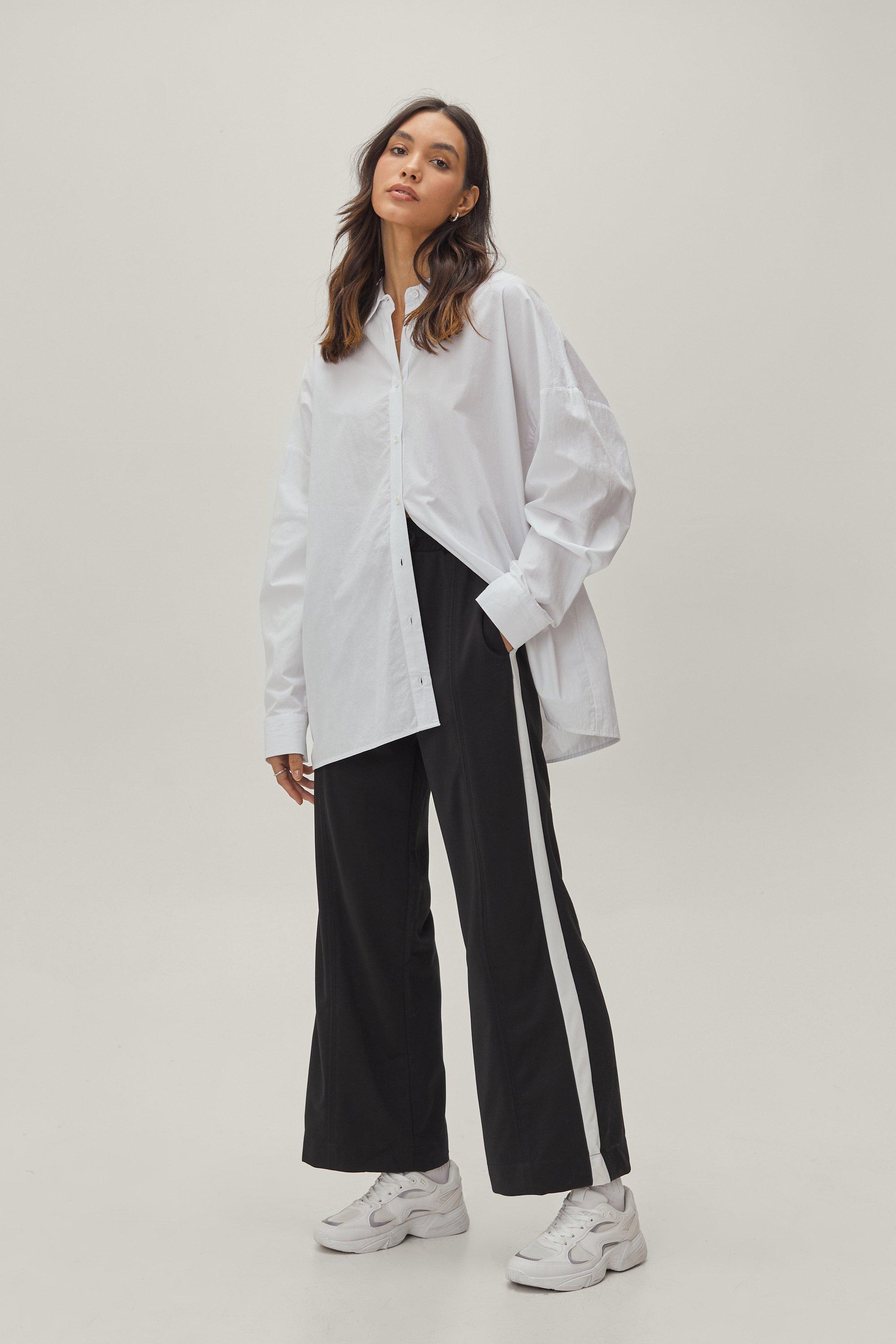 Pantalon De Survêtement À Bandes Contrastantes - Noir - M, Noir