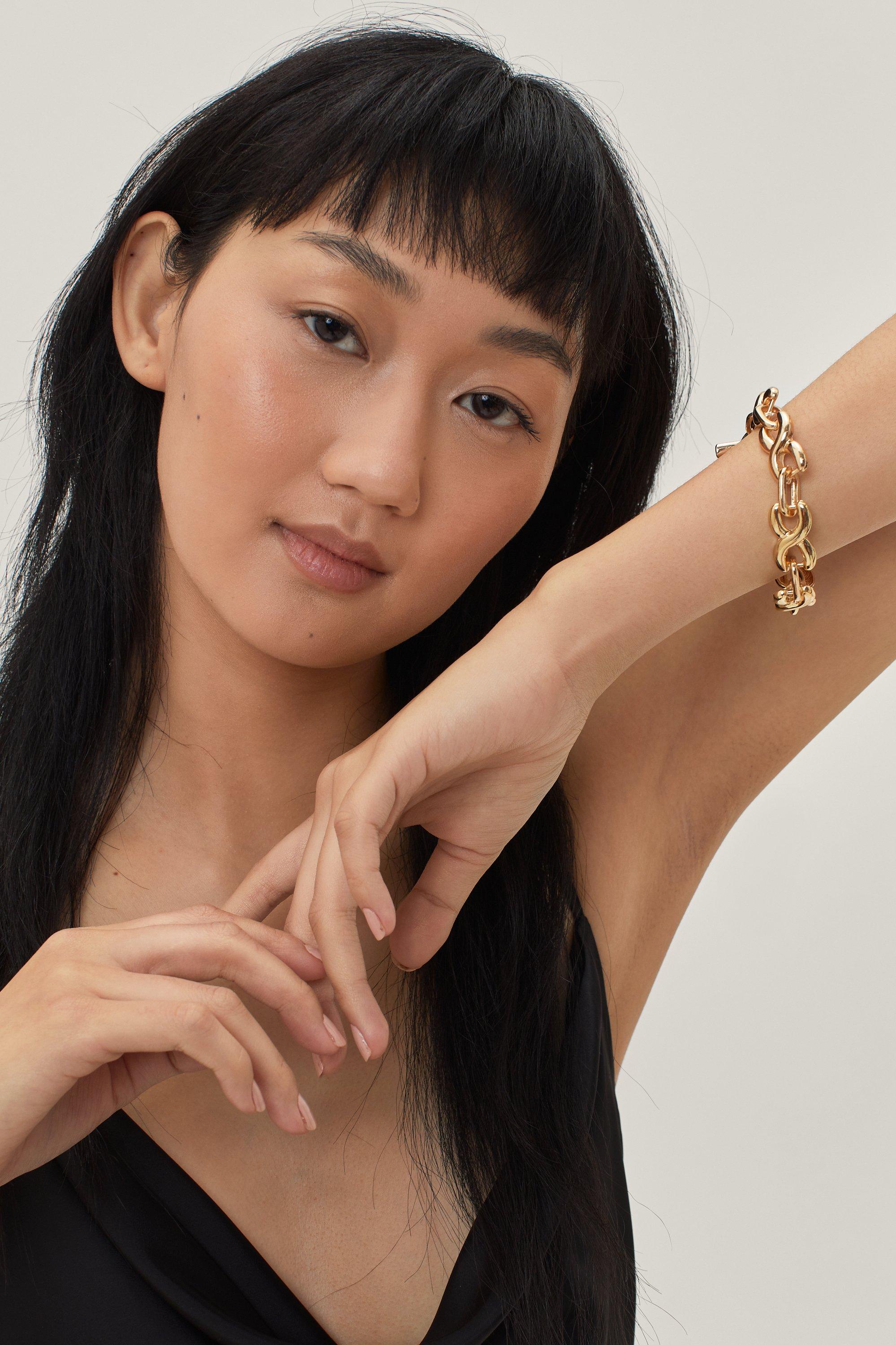Bracelet En Chaîne - Métallique - One Size, Métallique
