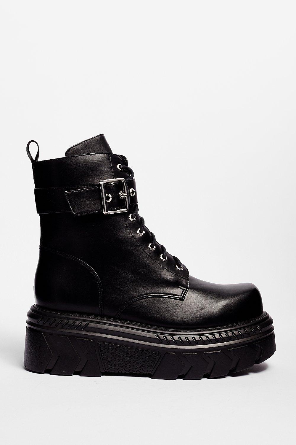 platform biker boots