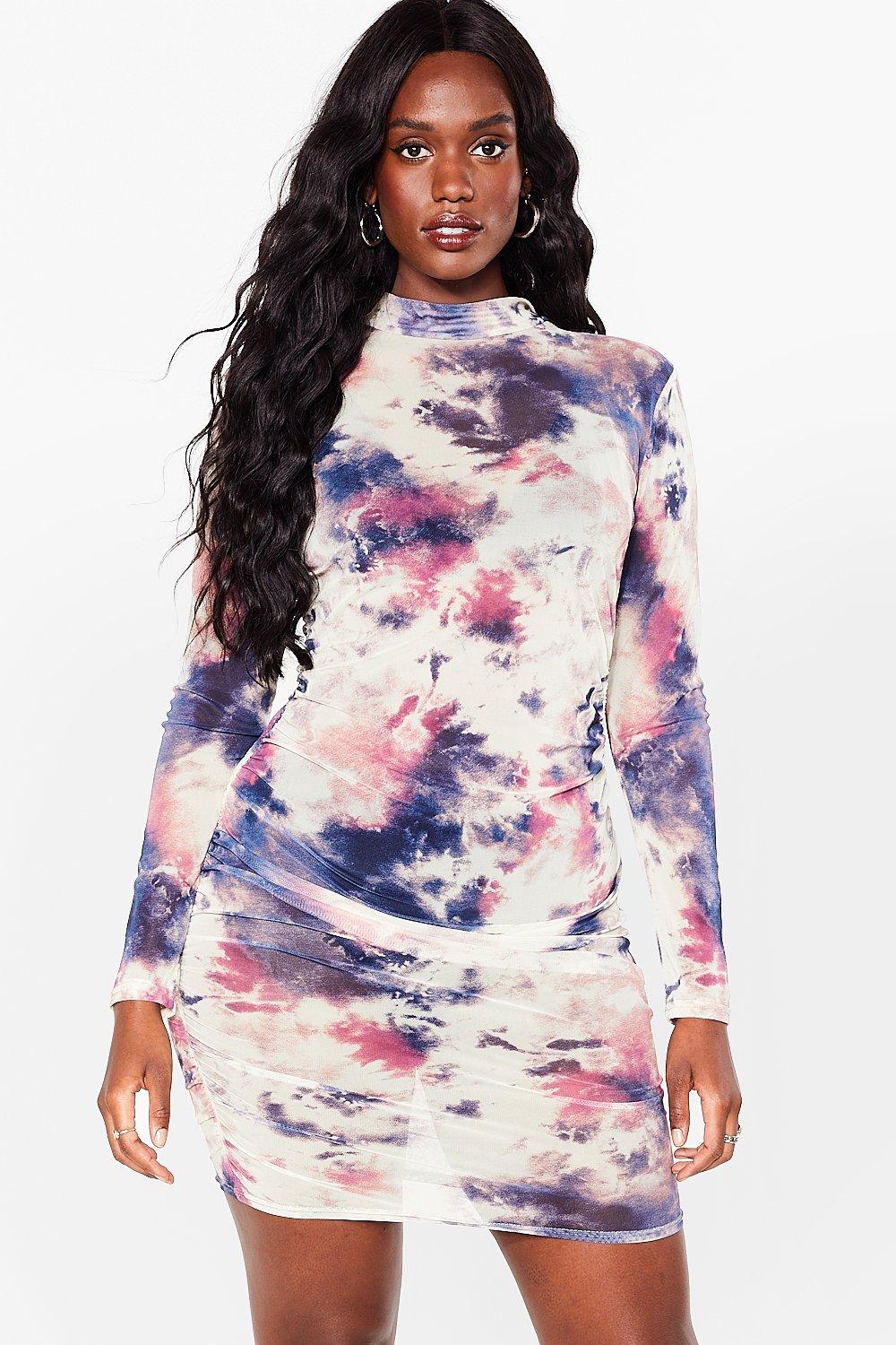 plus tie dye dress