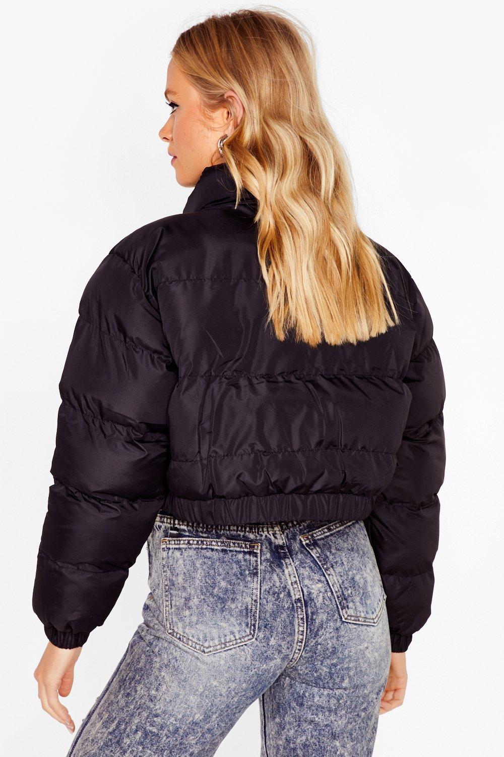 cropped padded jacket