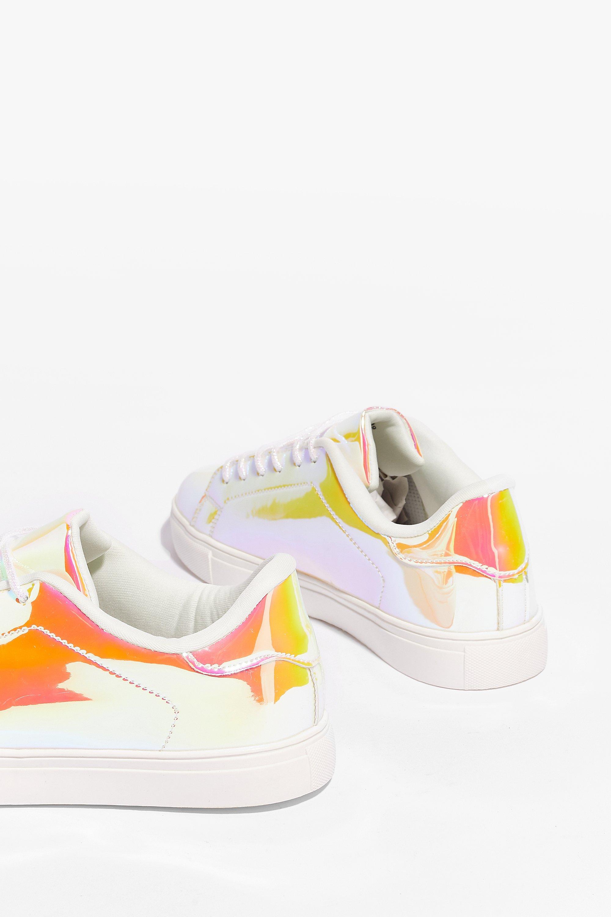 hologram platform sneakers