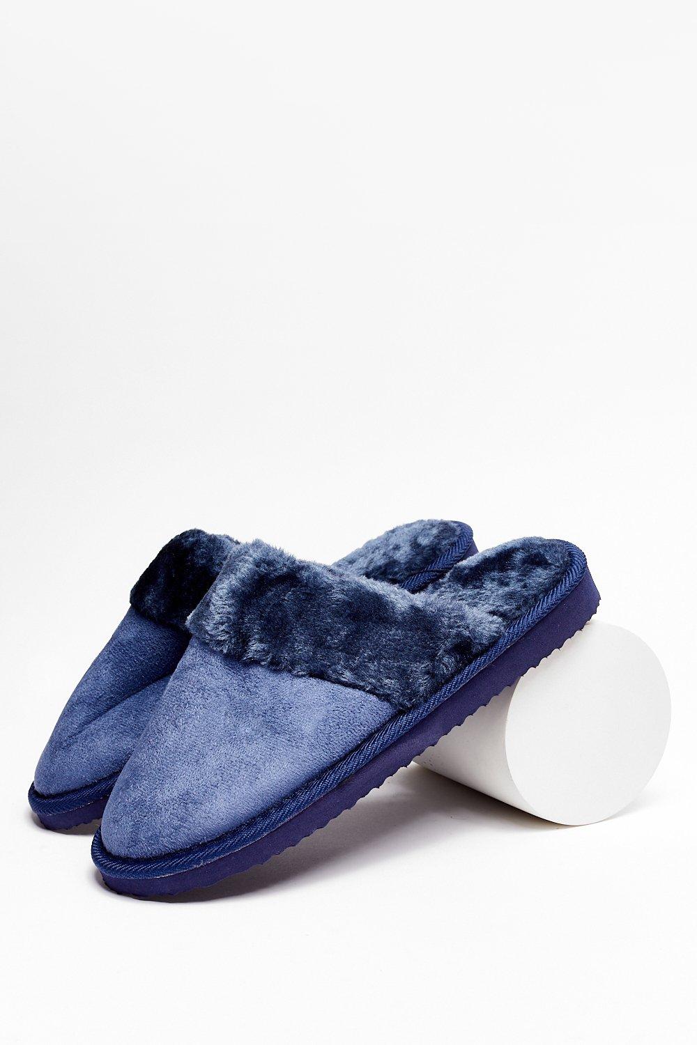 faux mule slippers