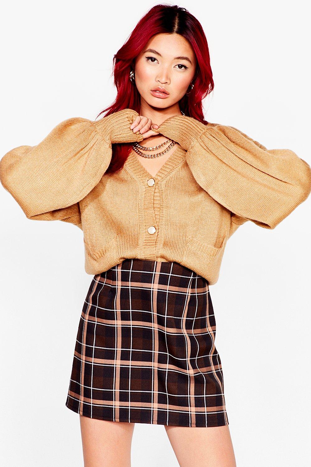 nasty gal yellow cardigan