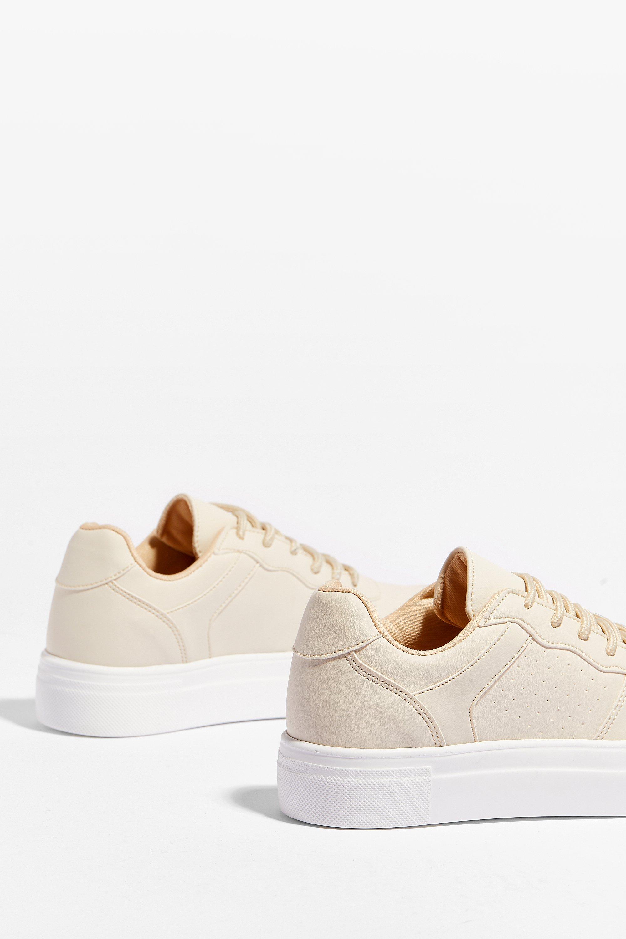 nude flatform shoes