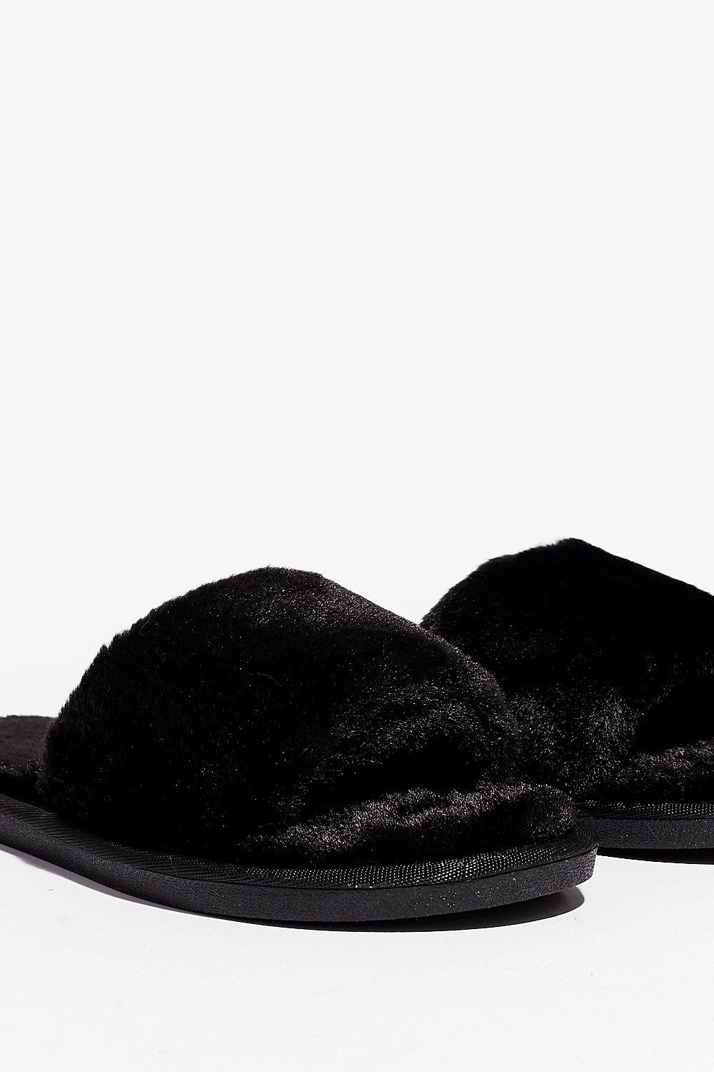 faux sheepskin slippers