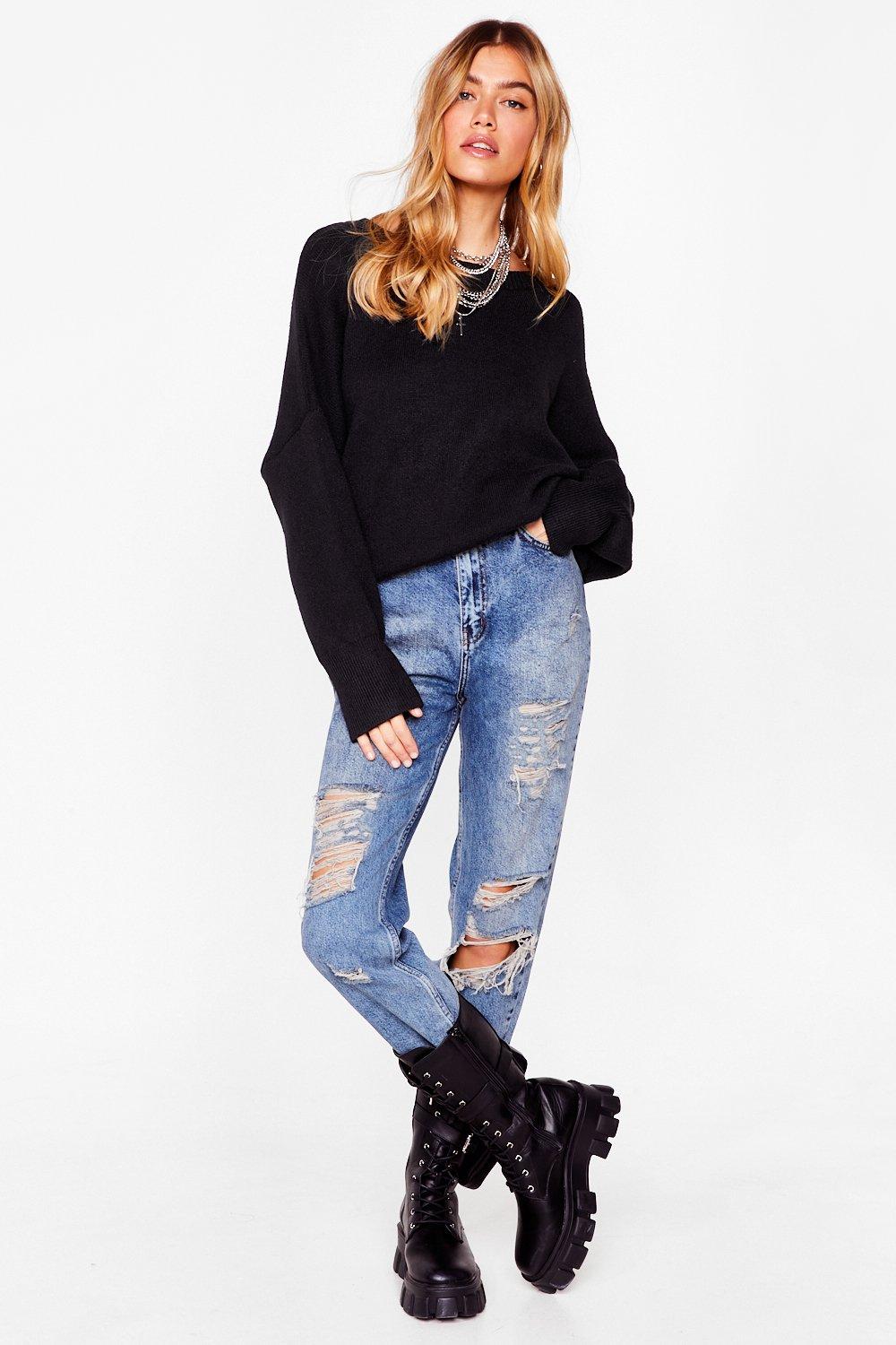 black summer sweater