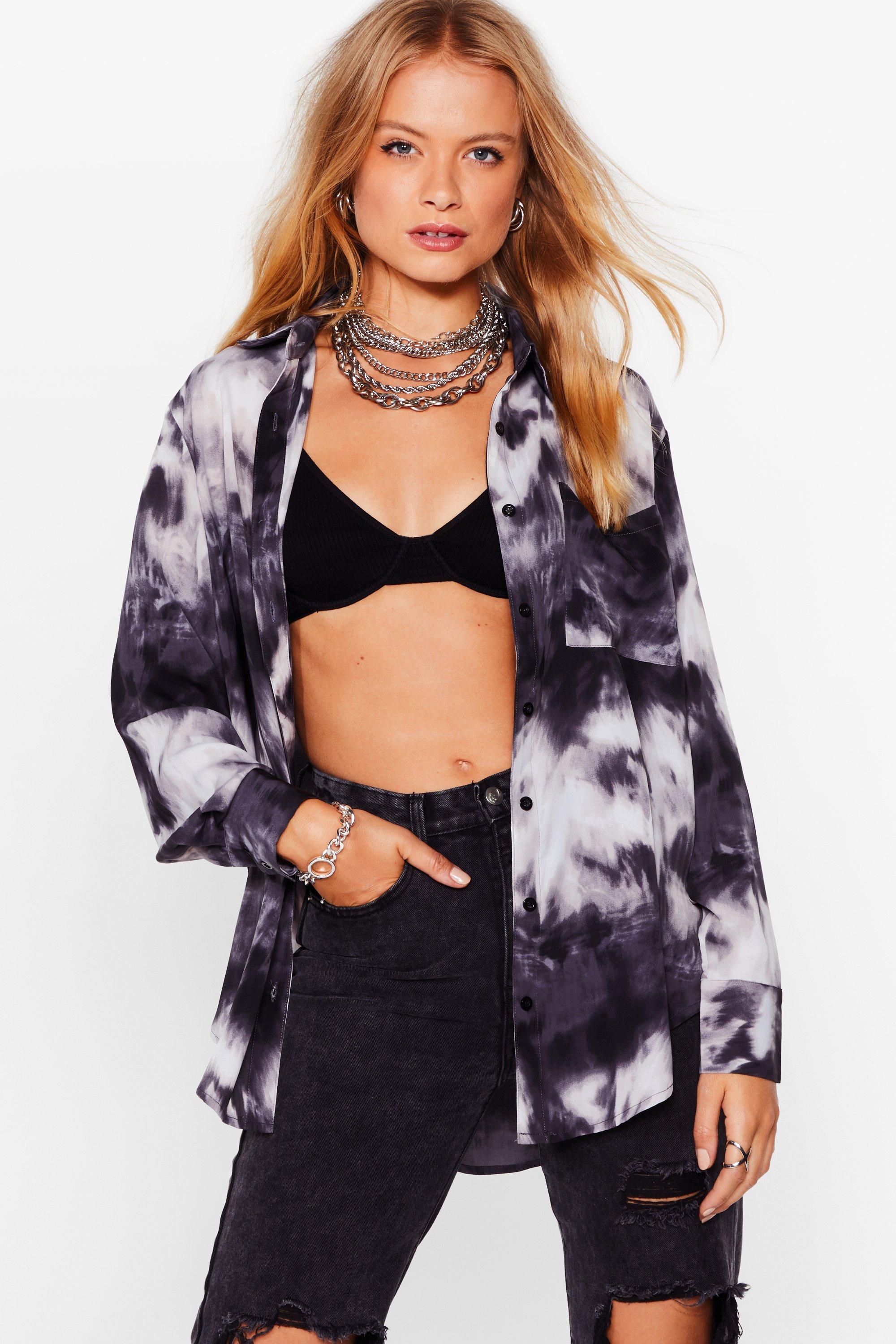 nasty gal tie dye sweatshirt