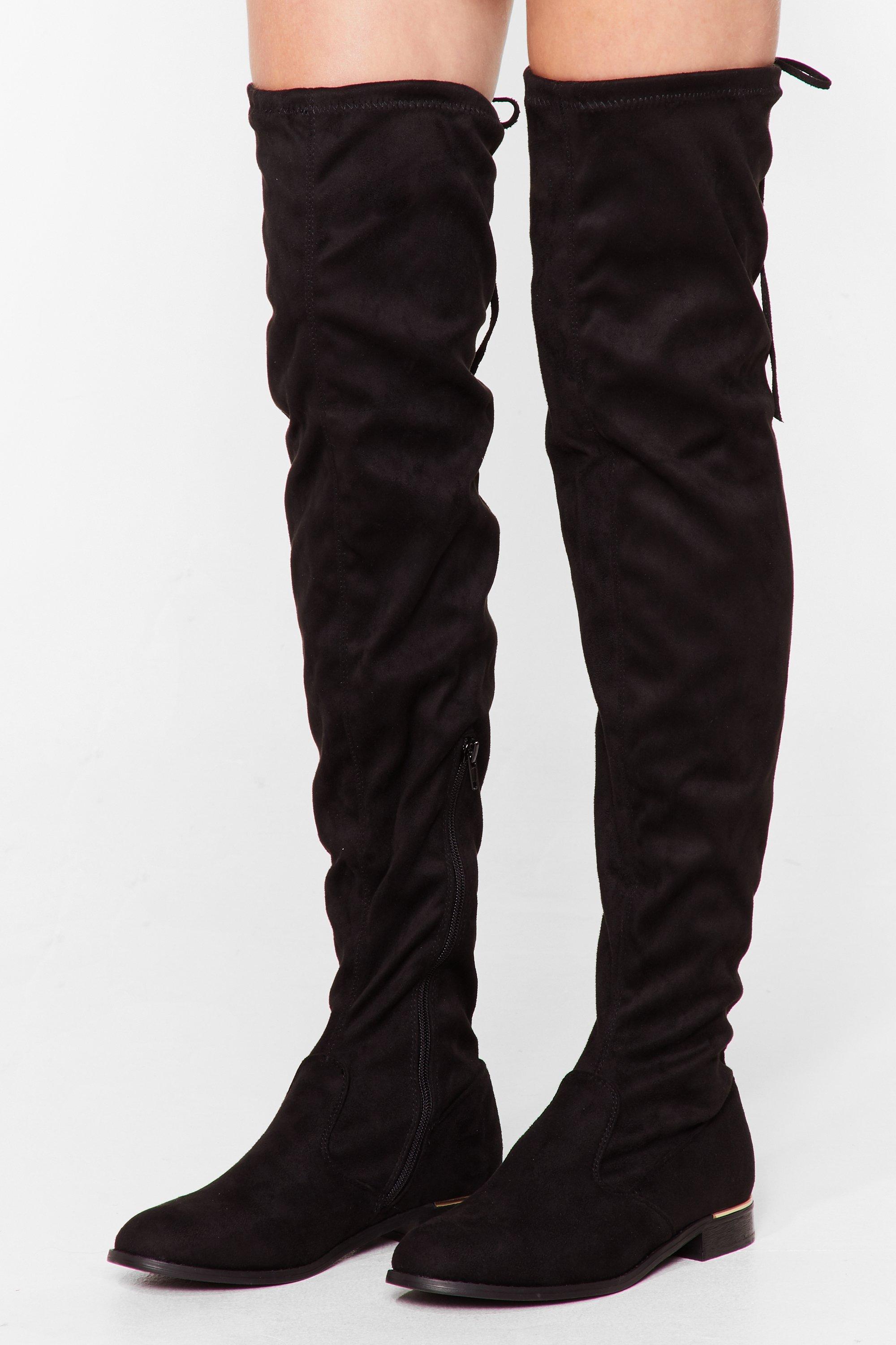 faux suede booties