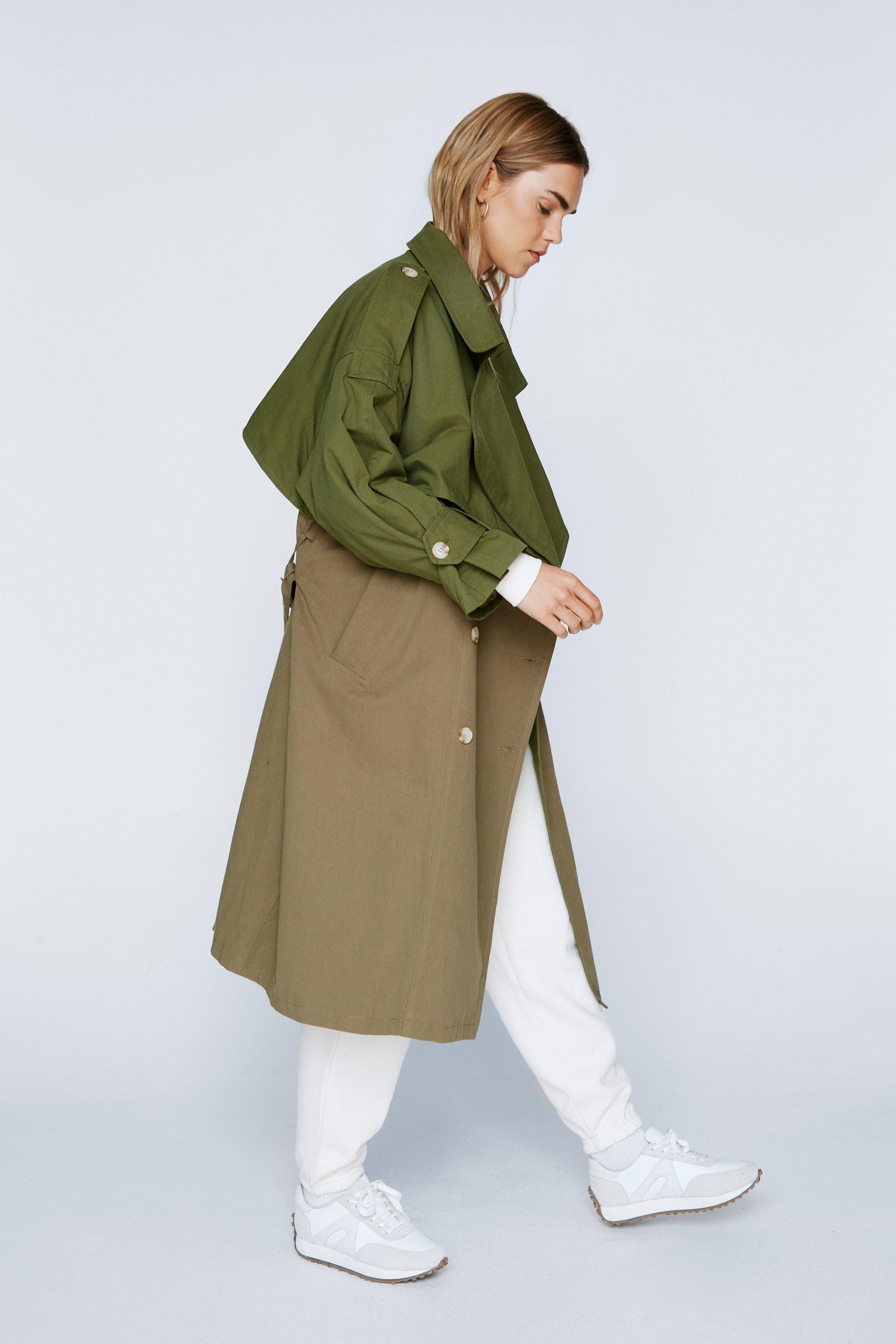 khaki mac coat