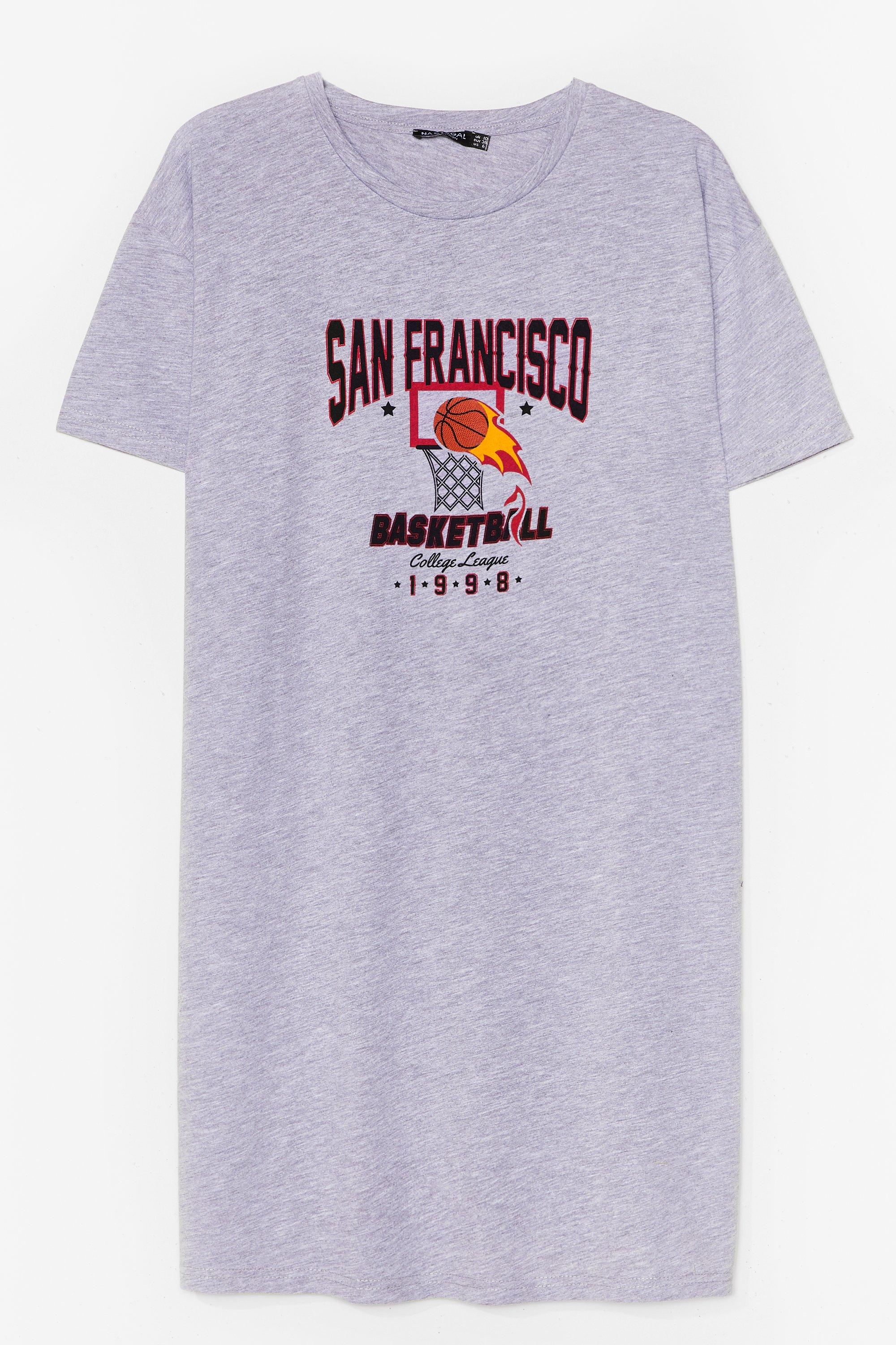 San Fran-disco Graphic Pyjama Tee Dress