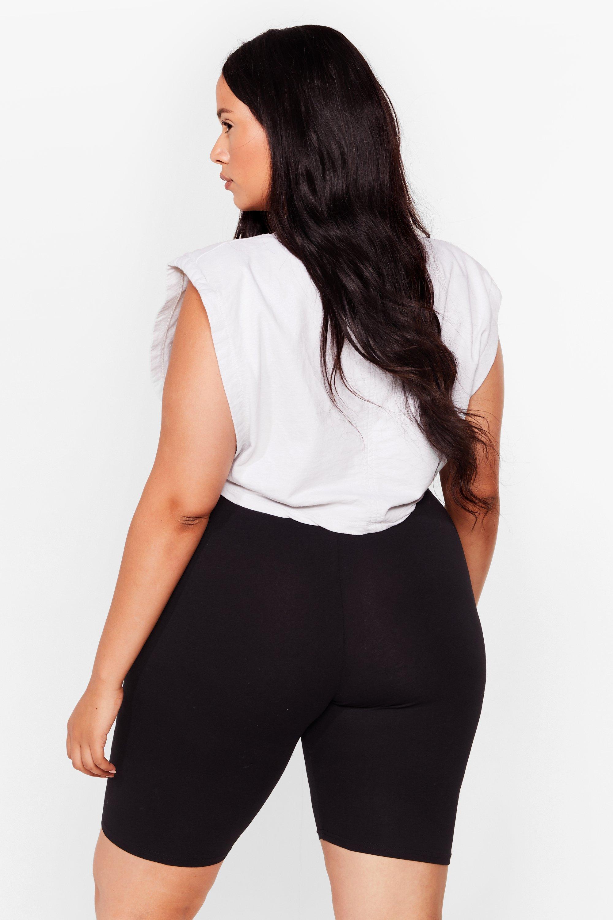 plus size biker shorts walmart