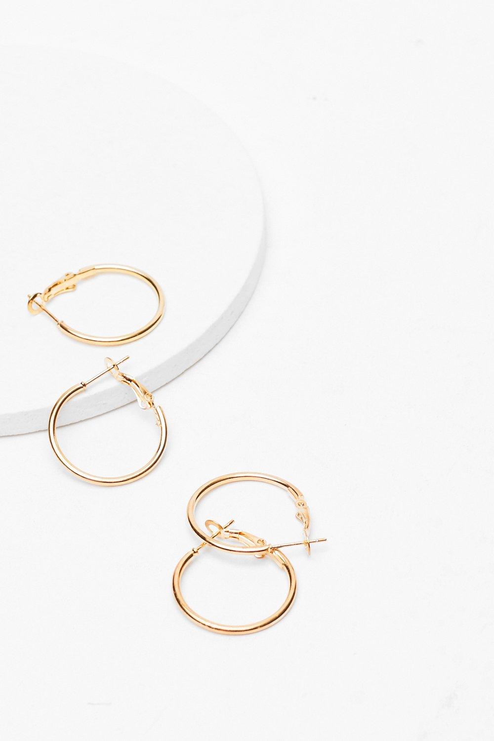 Boucles D'Oreilles Créoles Moyennes - One Size - Nasty Gal - Modalova