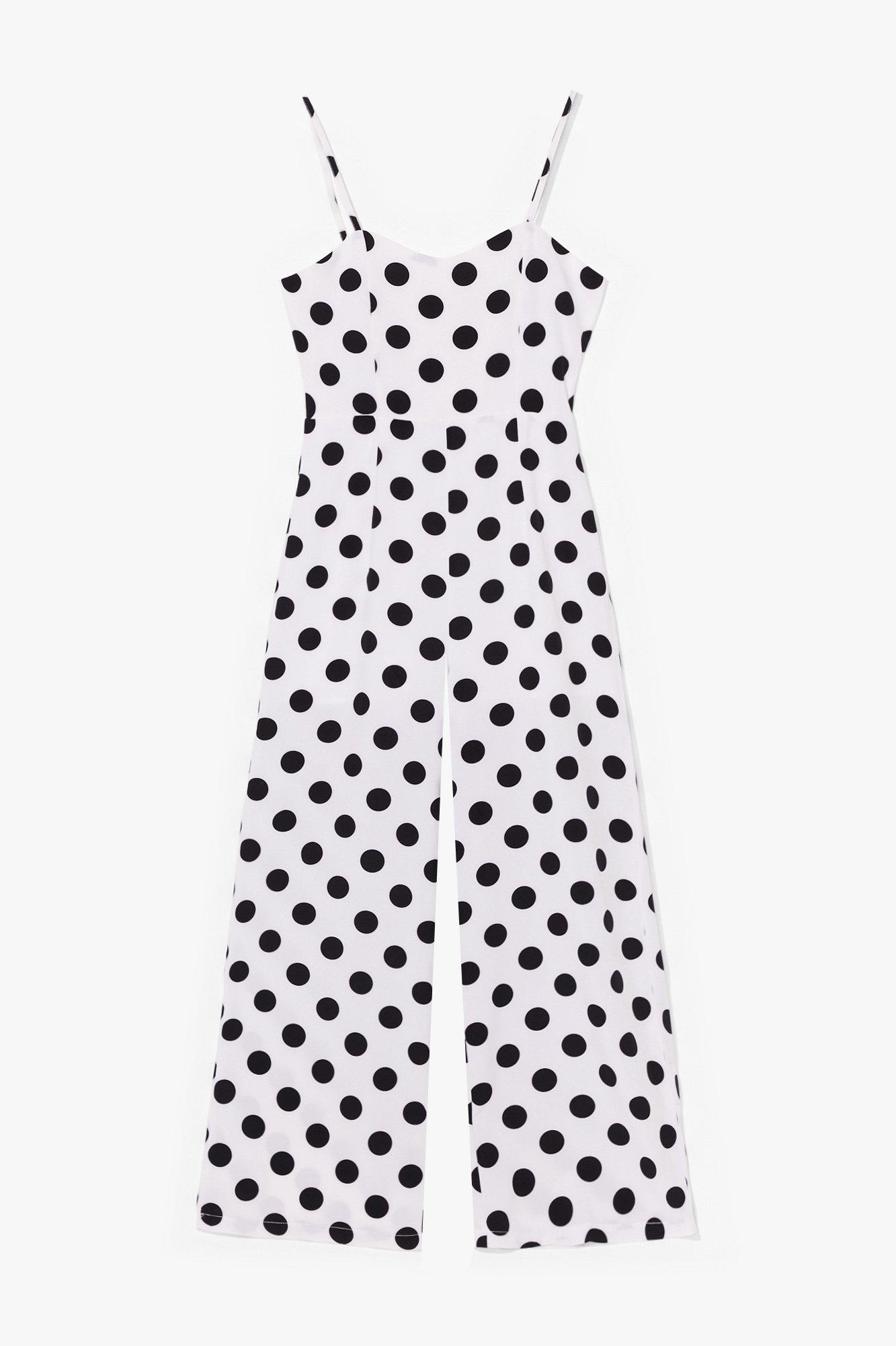 white spot jumpsuit