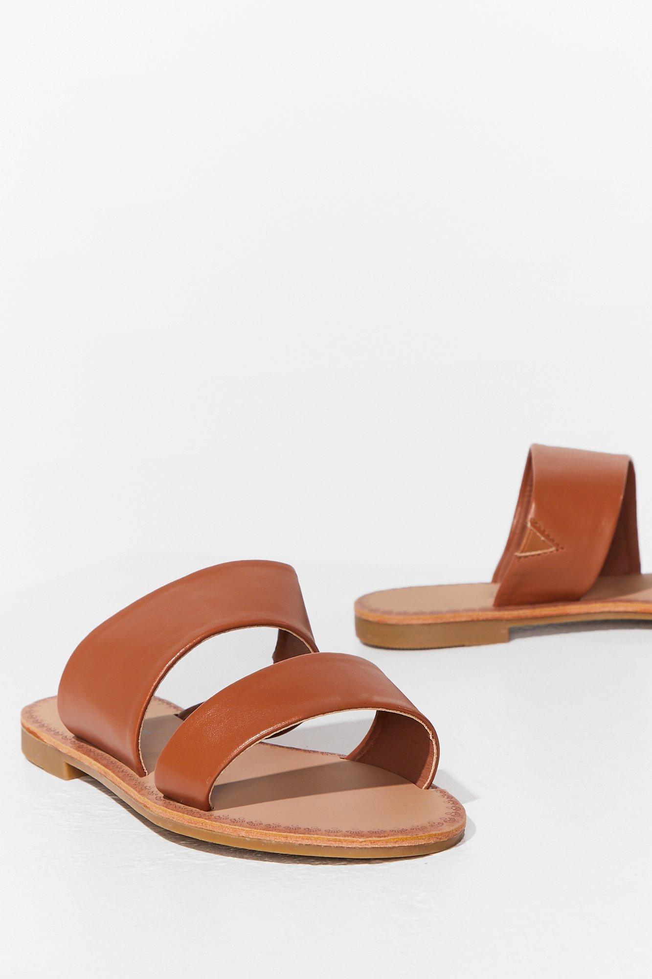 wide fit slide sandals