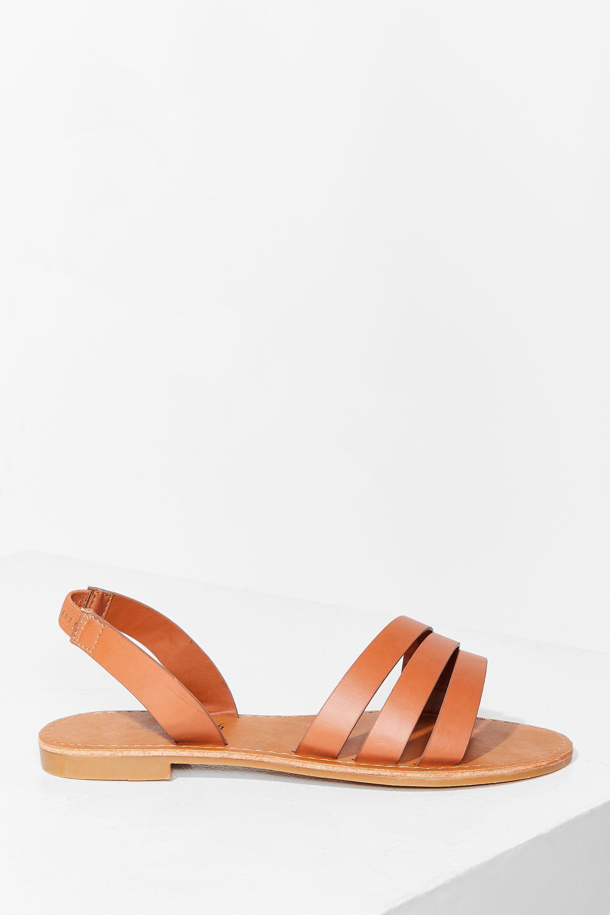 wide fit flat sandals