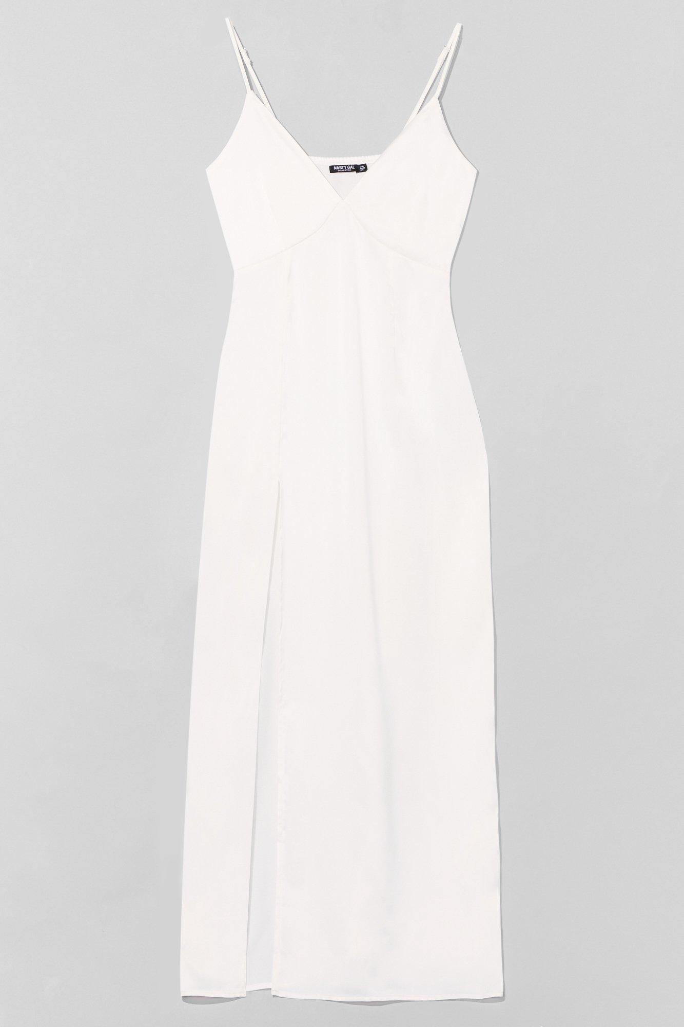 look at you satin maxi dress