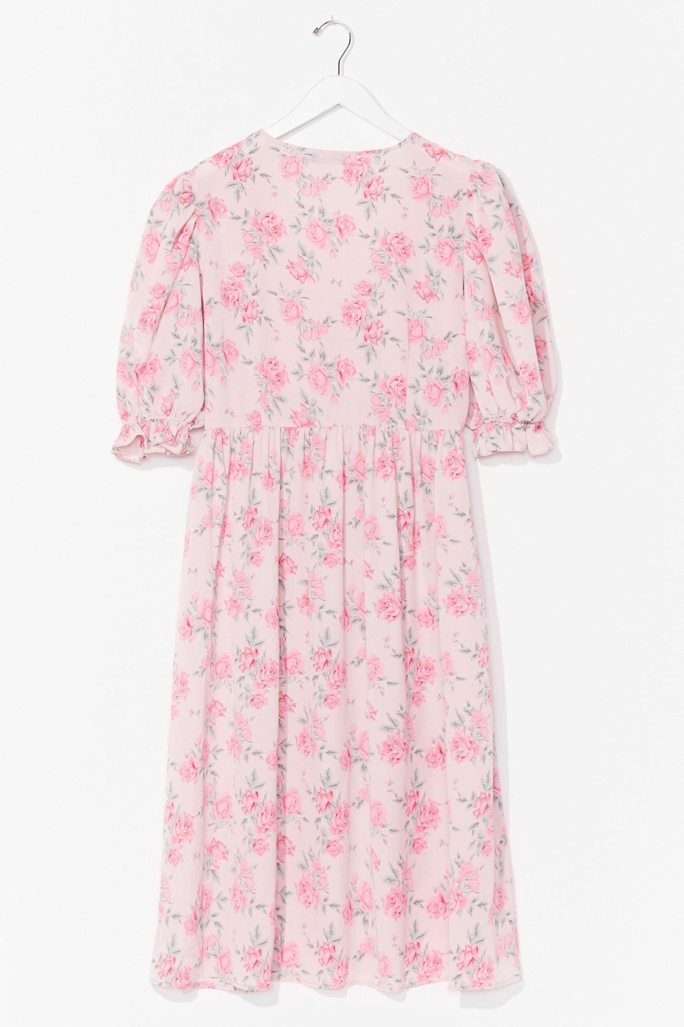 plus floral midi dress