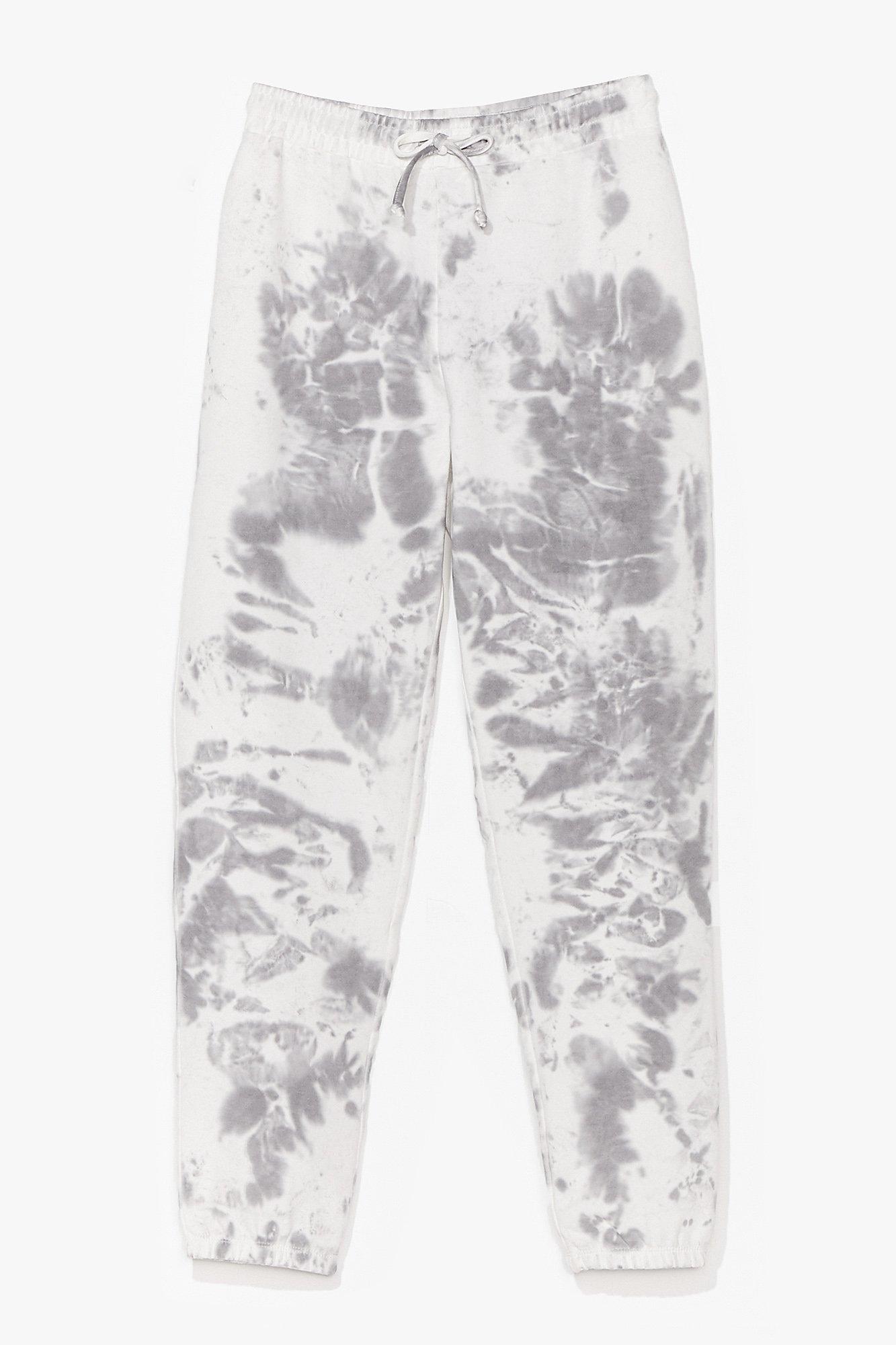 gray tie dye joggers