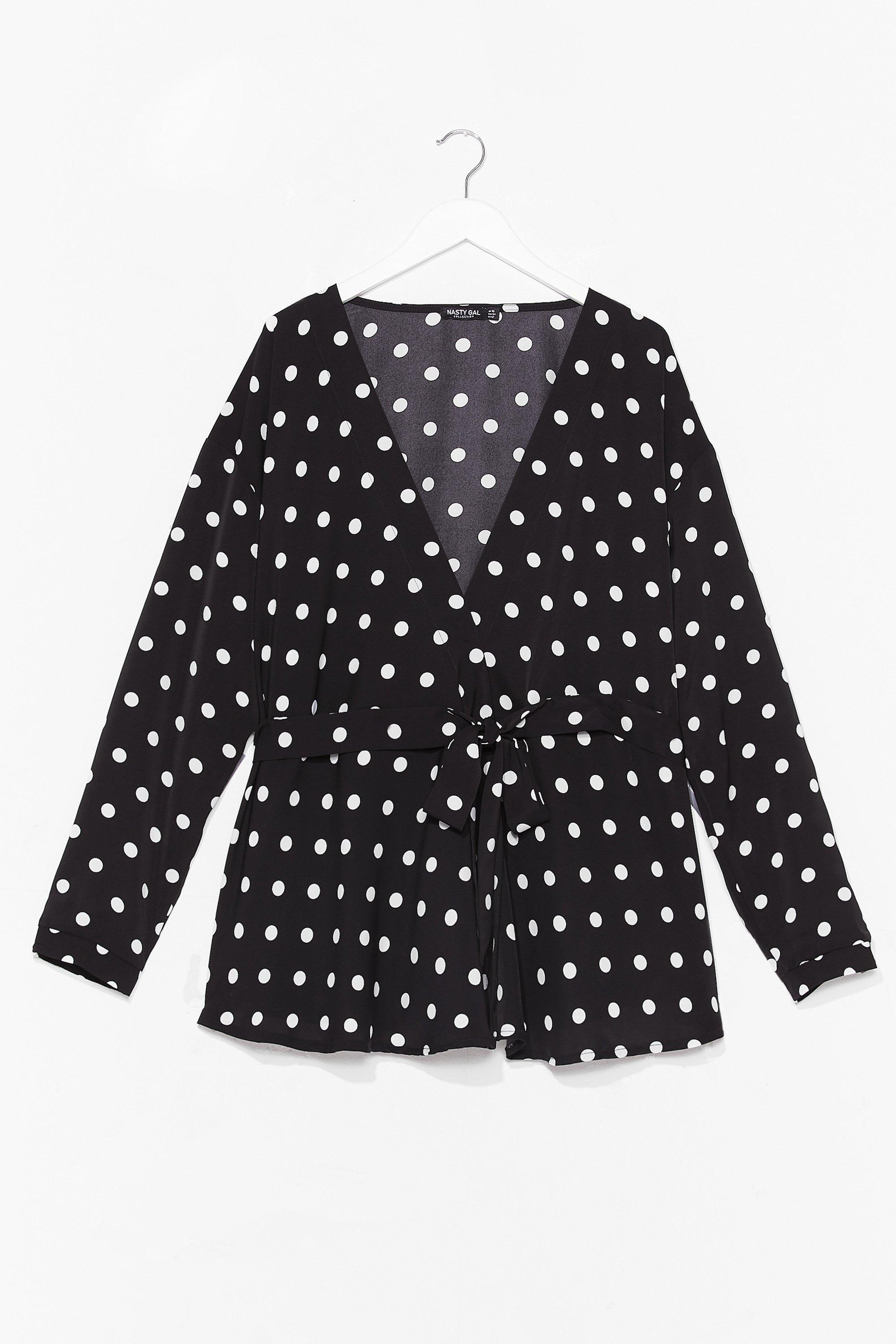 plus polka dot dress