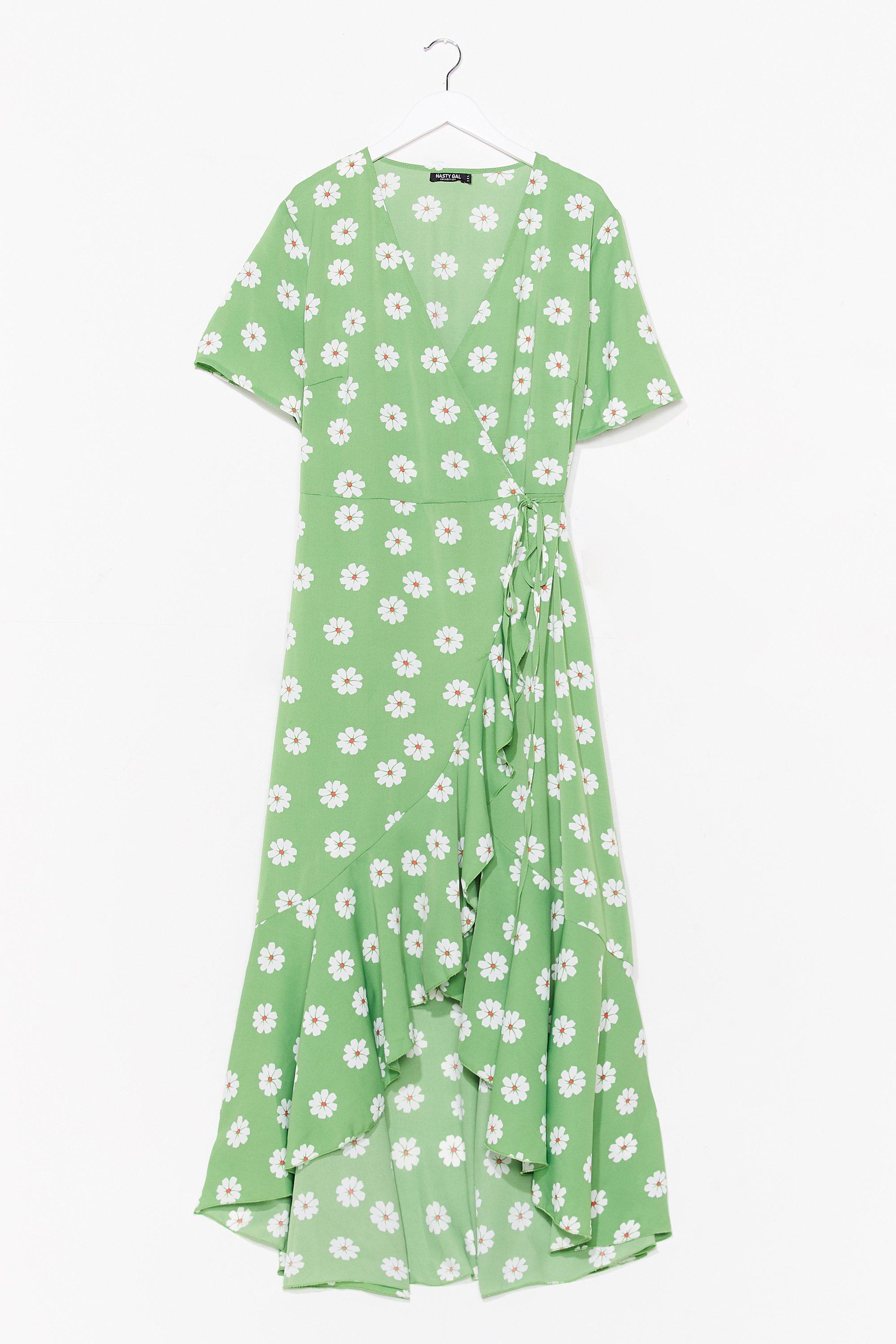 green daisy dress