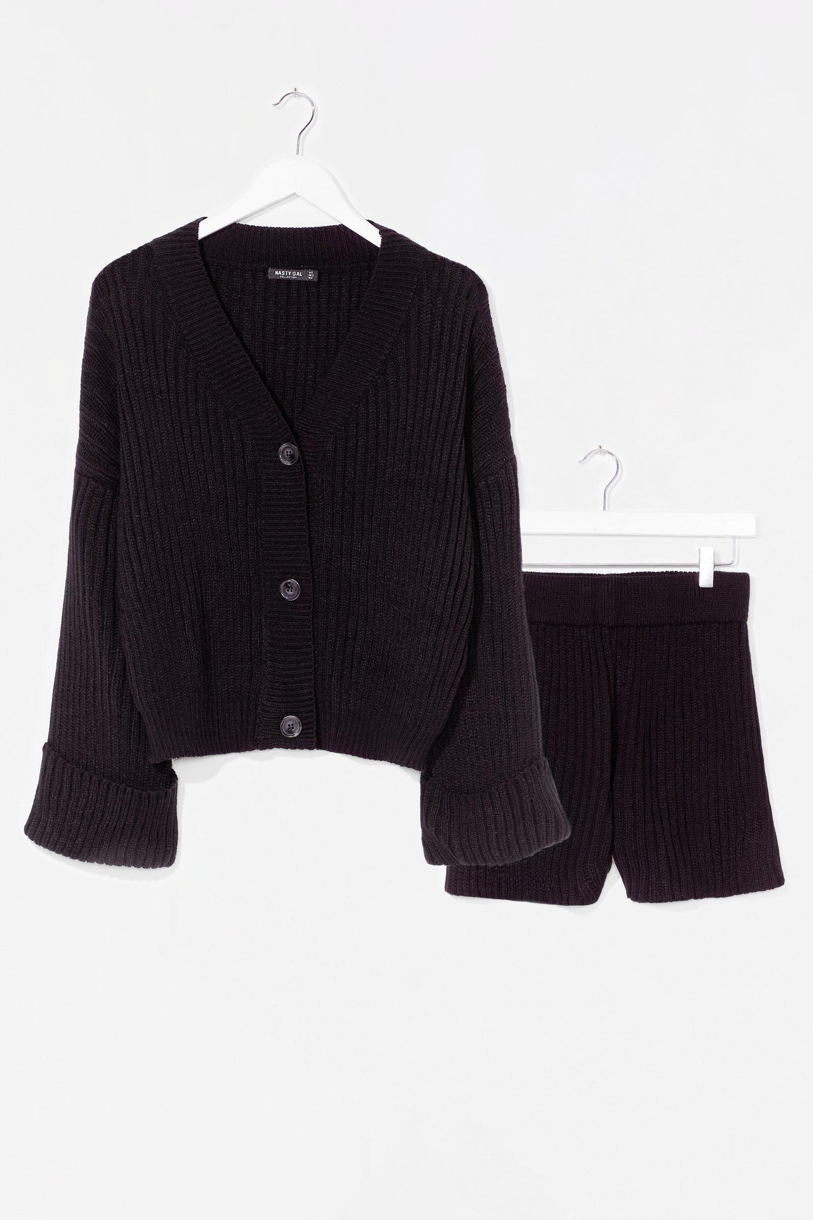 cardigan and shorts set