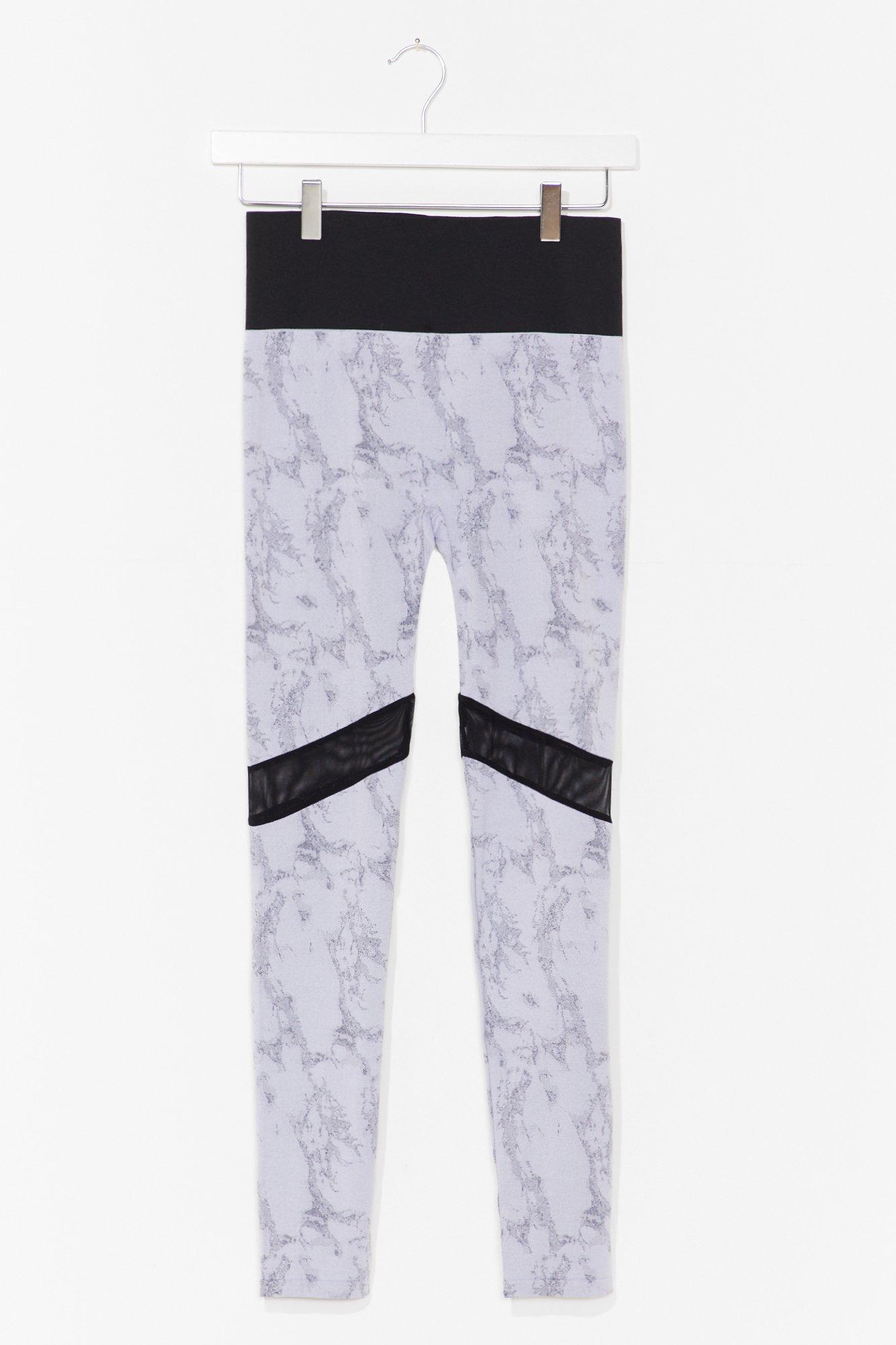 marble workout leggings