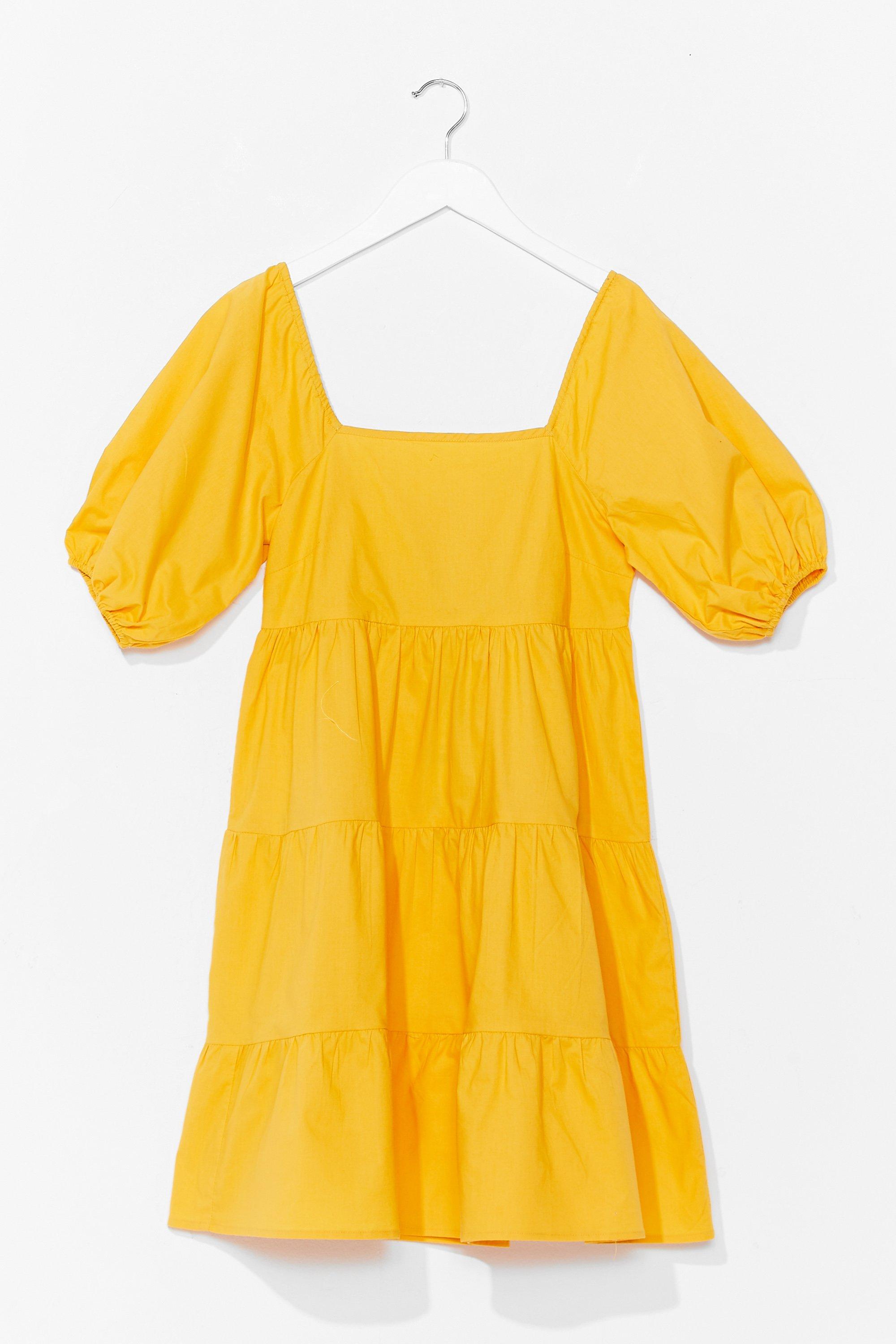 nasty gal yellow dress