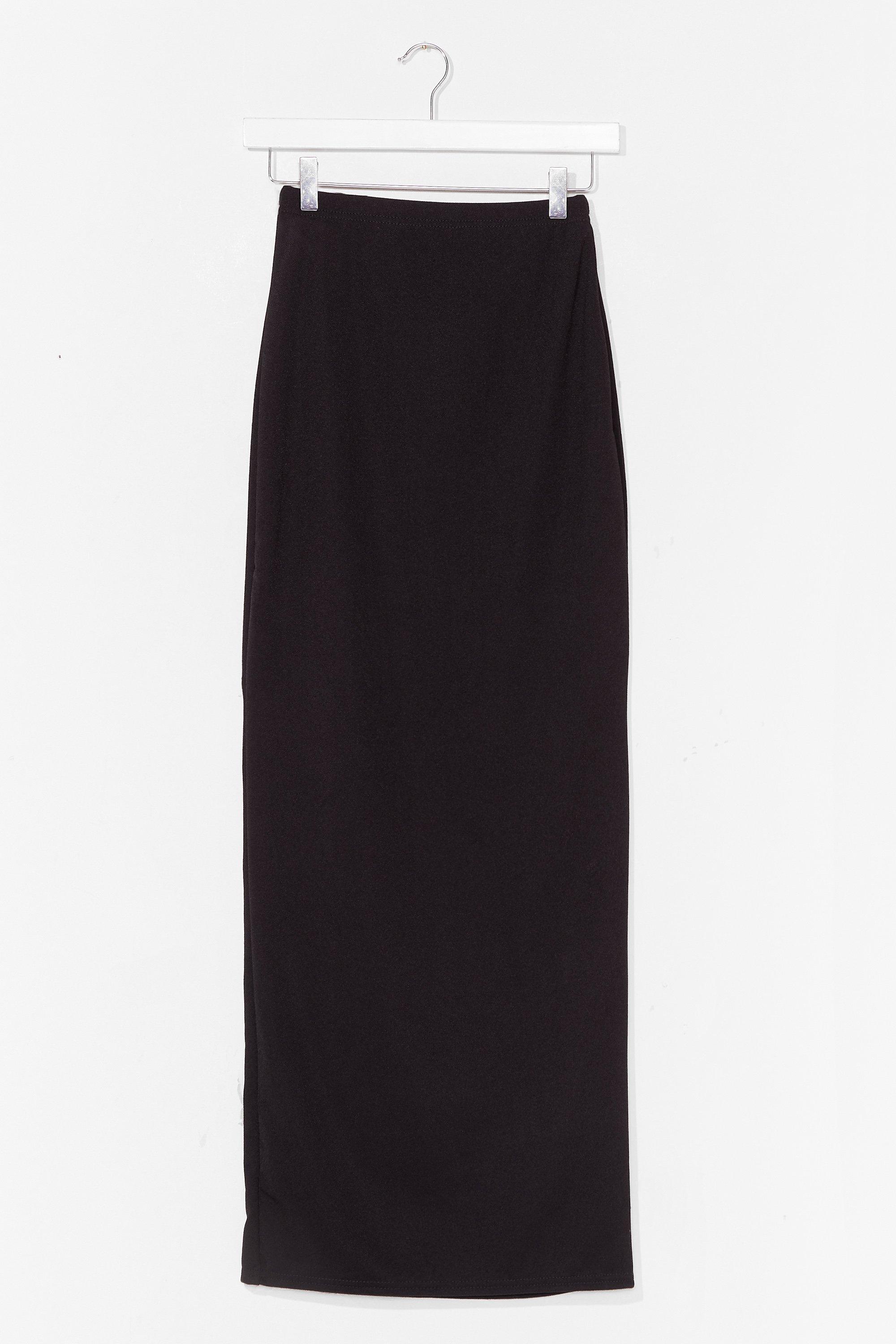 jersey maxi skirt